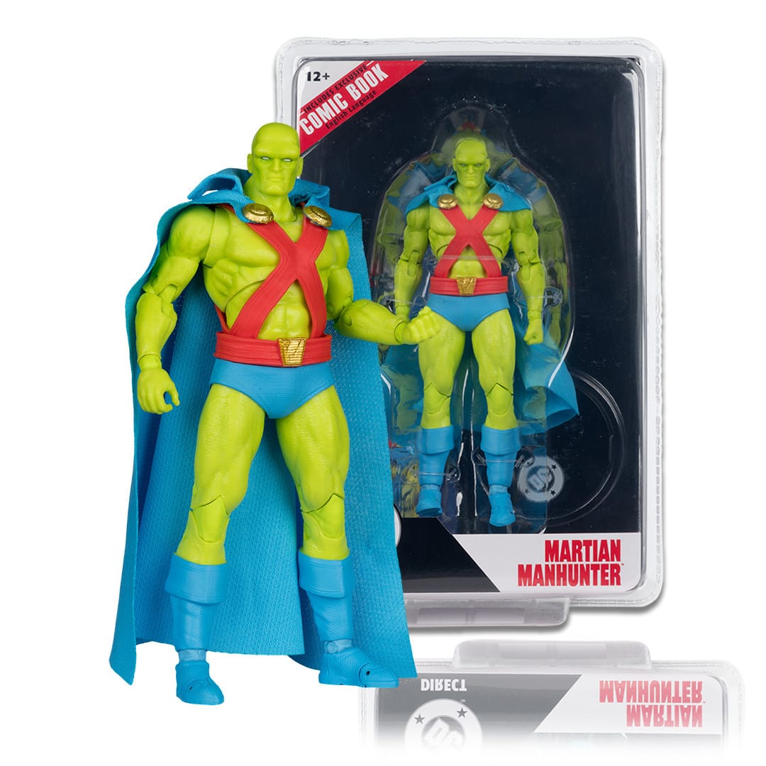 DC Page Punchers Martian Manhunter 7-inch Action Figure with Comic Book