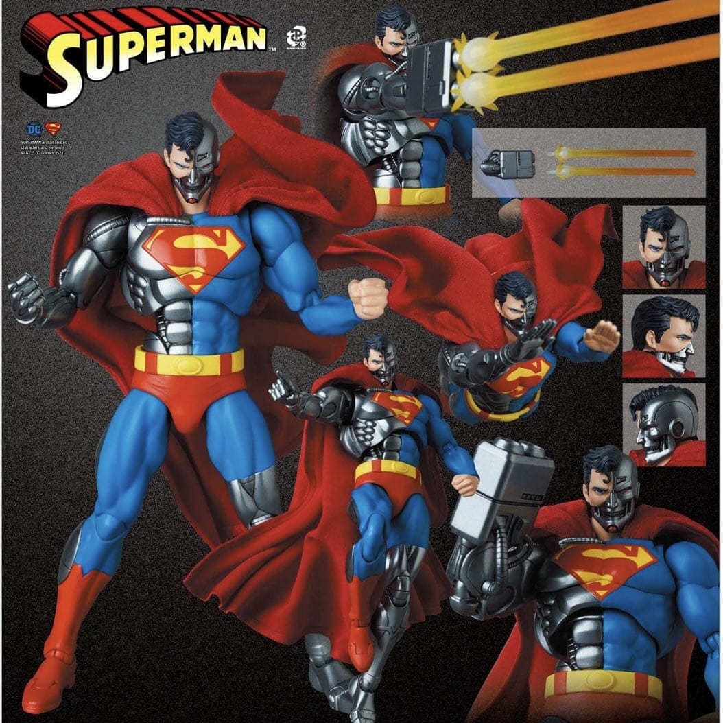 MAFEX No. 164 The Return of Superman Cyborg Superman Action Figure