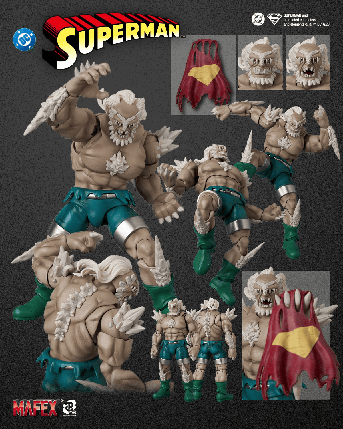 MAFEX No. 325 The Death of Superman Doomsday Action Figure