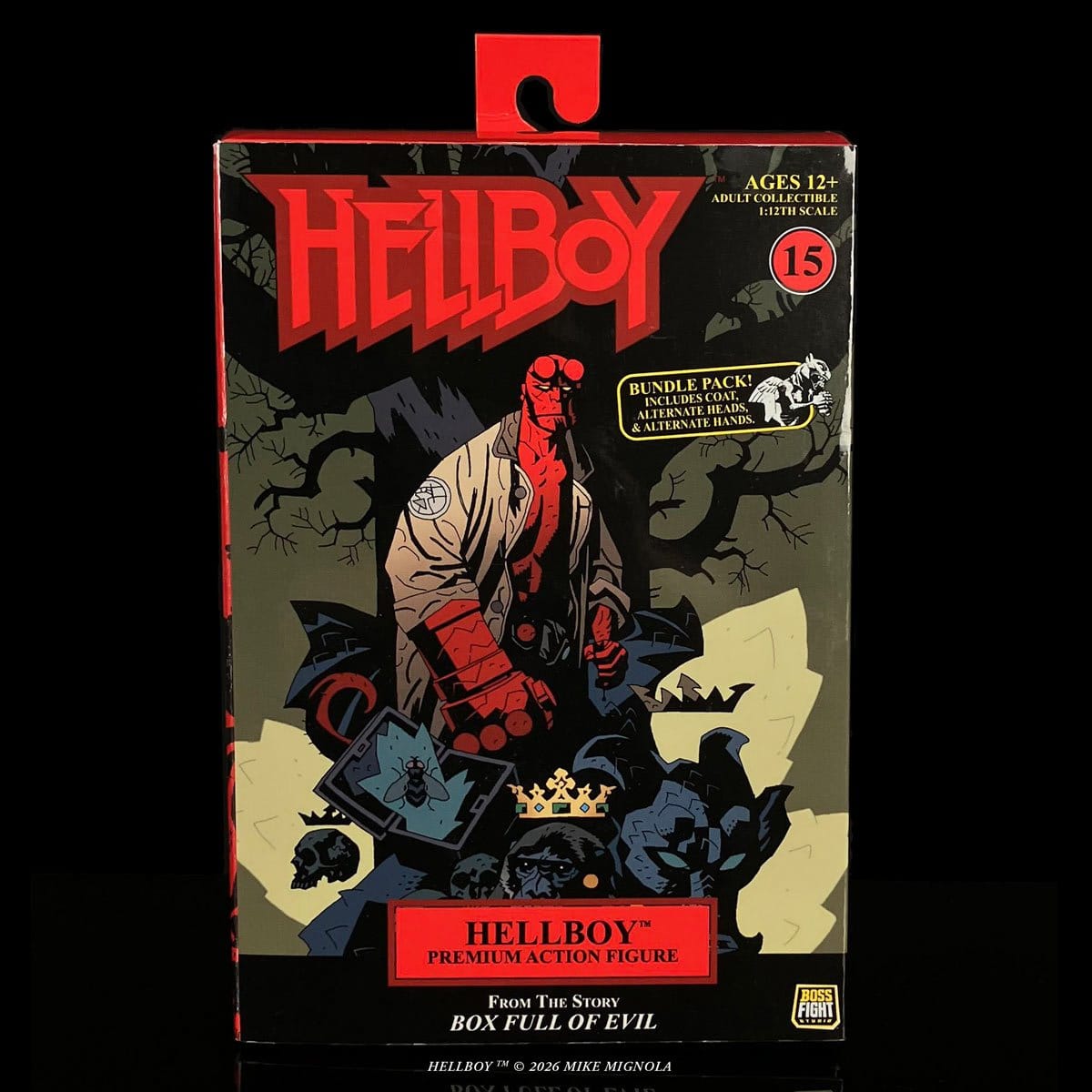 Hellboy Box Full of Evil 1:12 Scale Deluxe Action Figure with Accessories Bundle