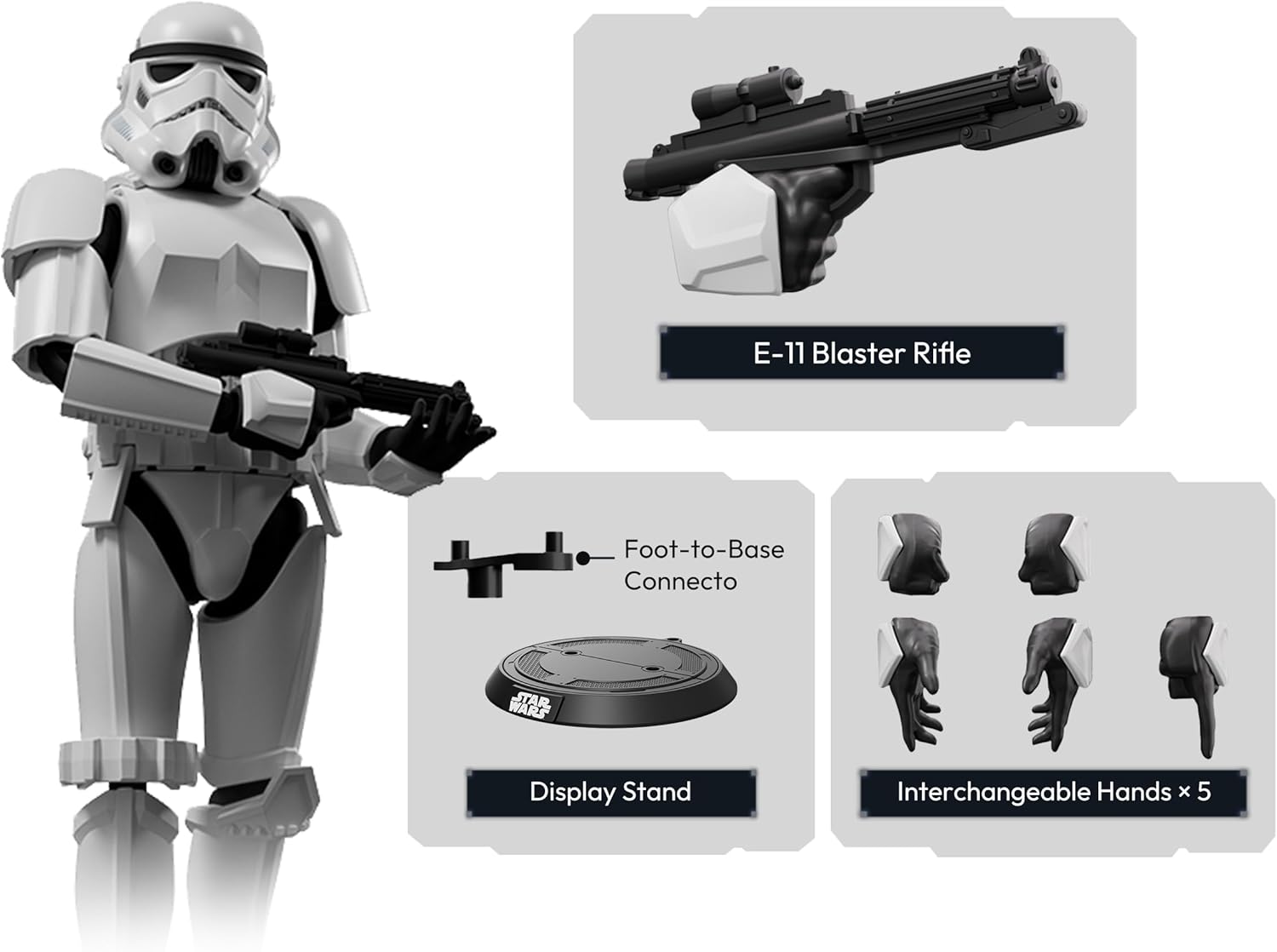 Star Wars The Empire Strikes Back Champion Class 02 Stormtrooper Model Kit Case Of 6