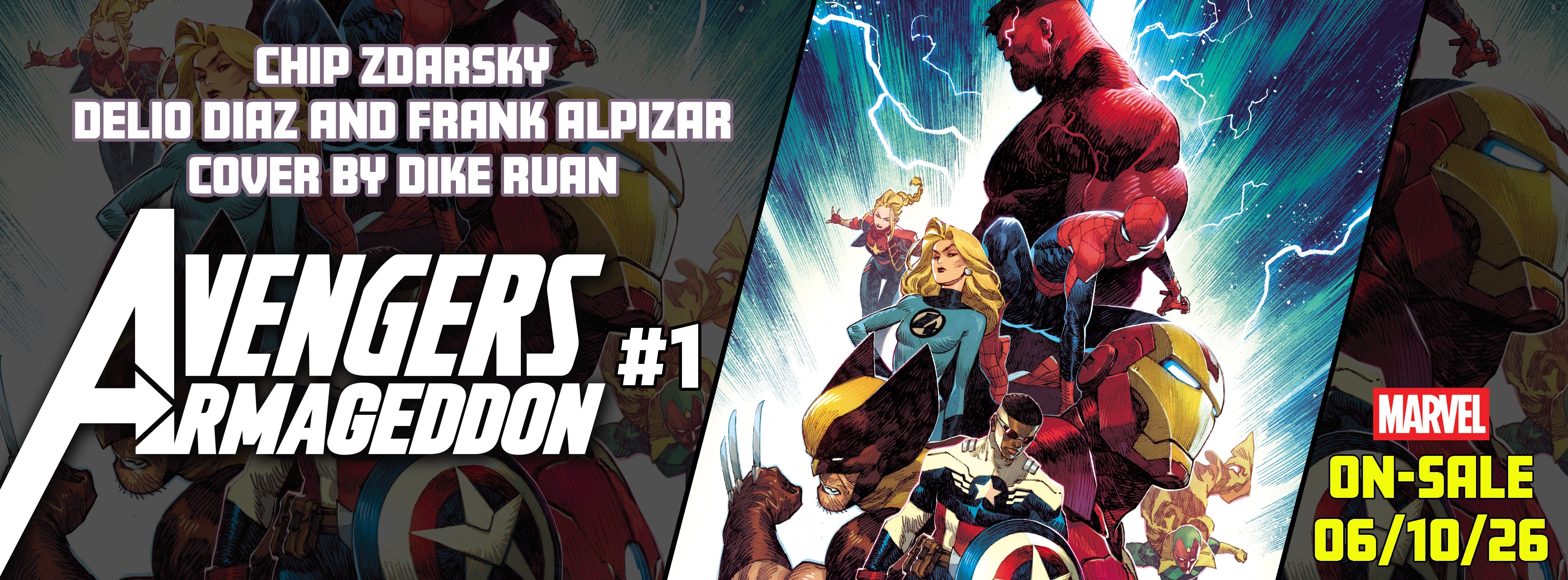 Avengers: Armageddon #1 Main Cover Dike Ruan Magic: The Gathering Card Polybag