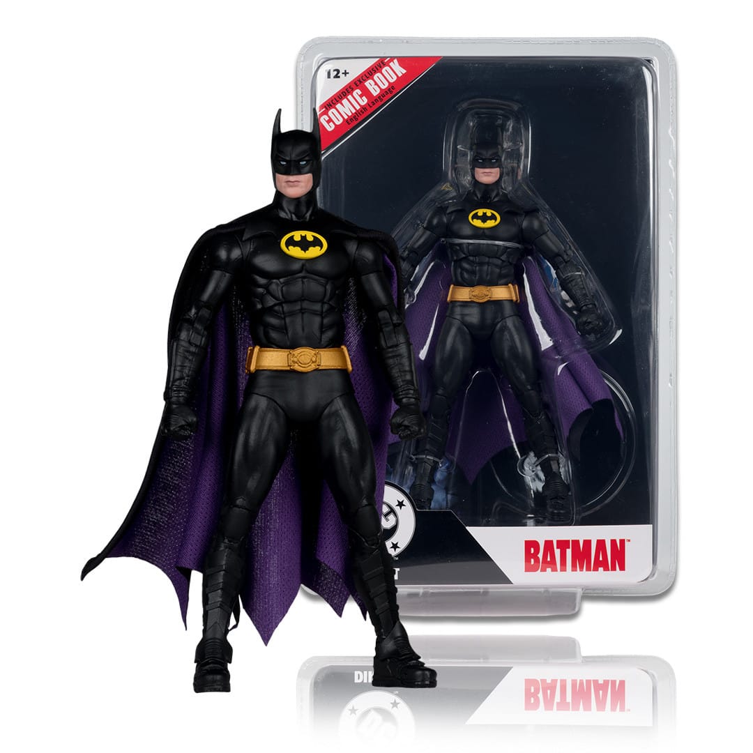DC Page Punchers Batman '89 Batman 7-inch Action Figure with Comic Book