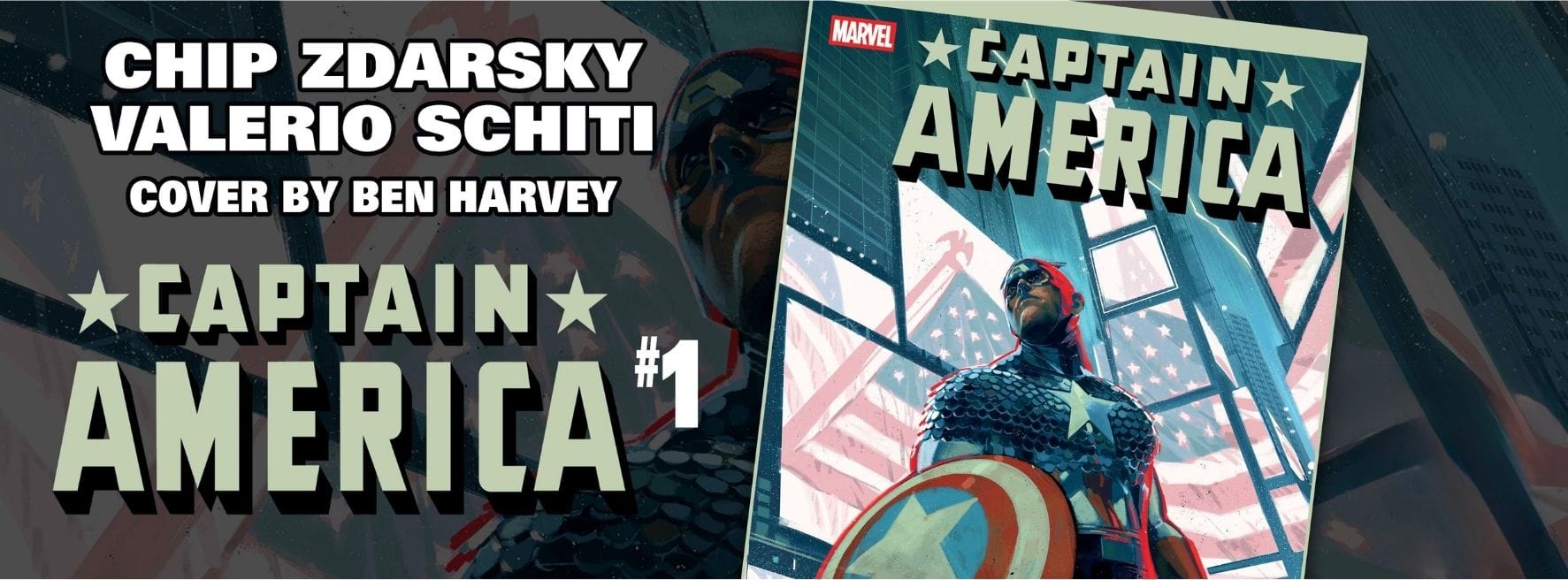 Captain America #1 In Stock Comics Banner
