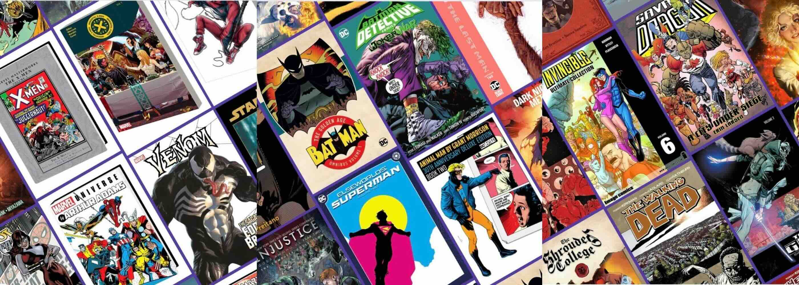 Comic Book Graphic Novels Banner (2800 x 1000)