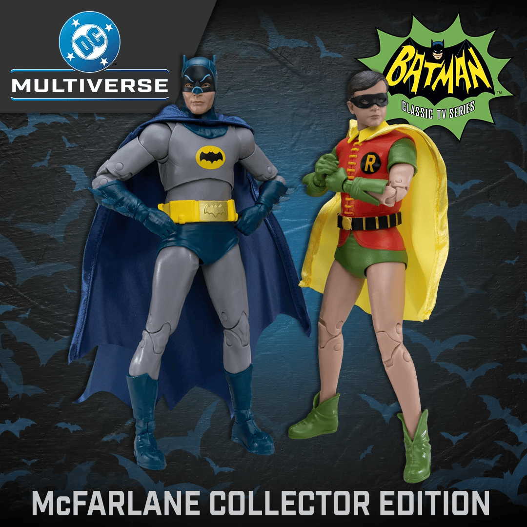 DC Multiverse McFarlane Collector Edition Batman and Robin (Batman Classic TV Series) Action Figure 2-Pack