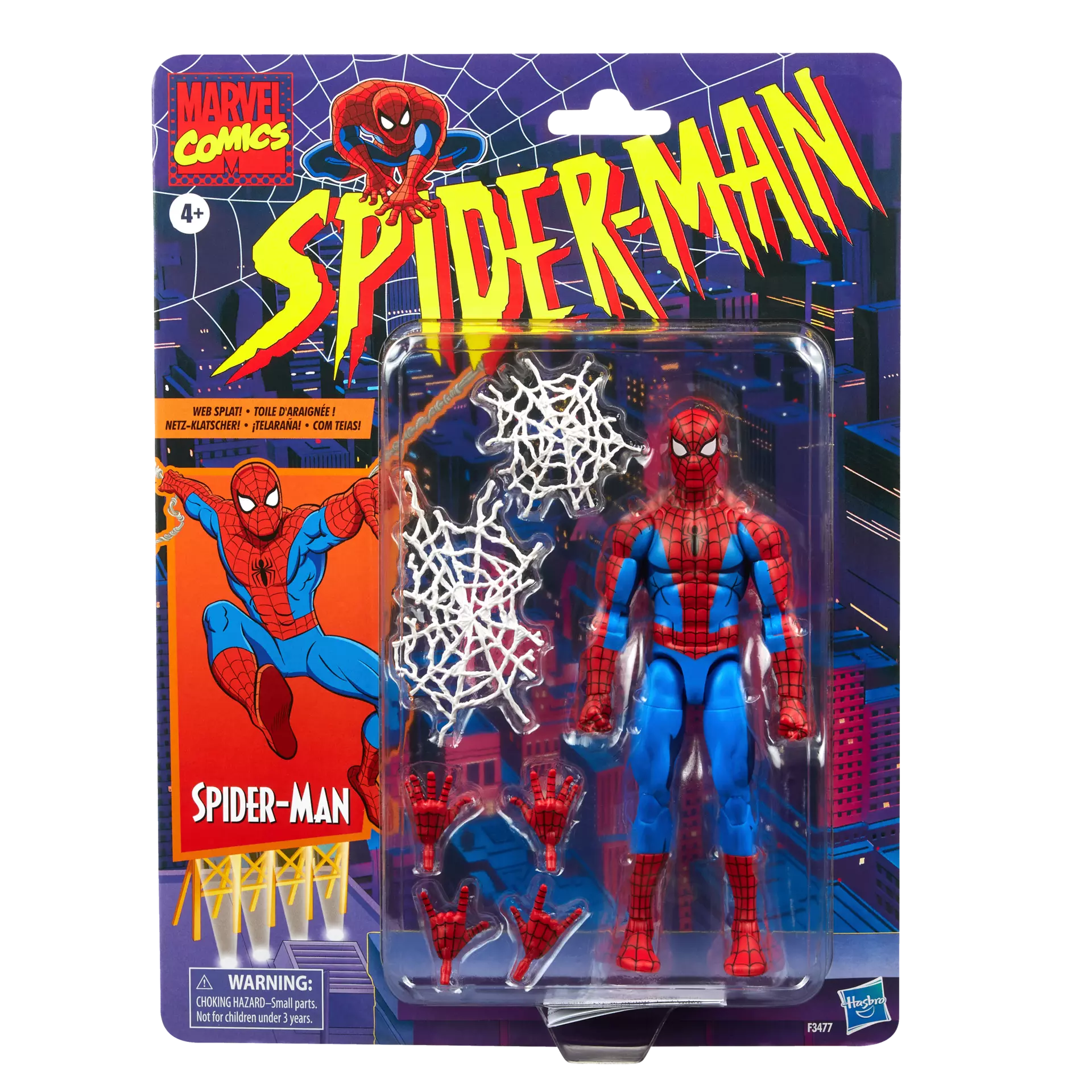 Marvel Legends Series Retro Collection Spider-Man (Cel Shaded) Action Figure