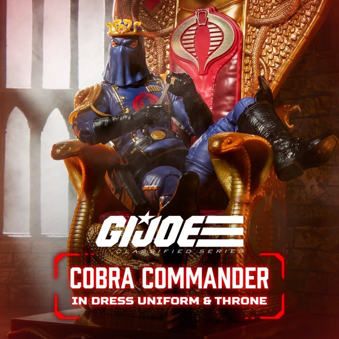 Hasbro G.I. Joe Classified Series #221 Cobra Commander (Dress Uniform and Throne) Action Figure Set