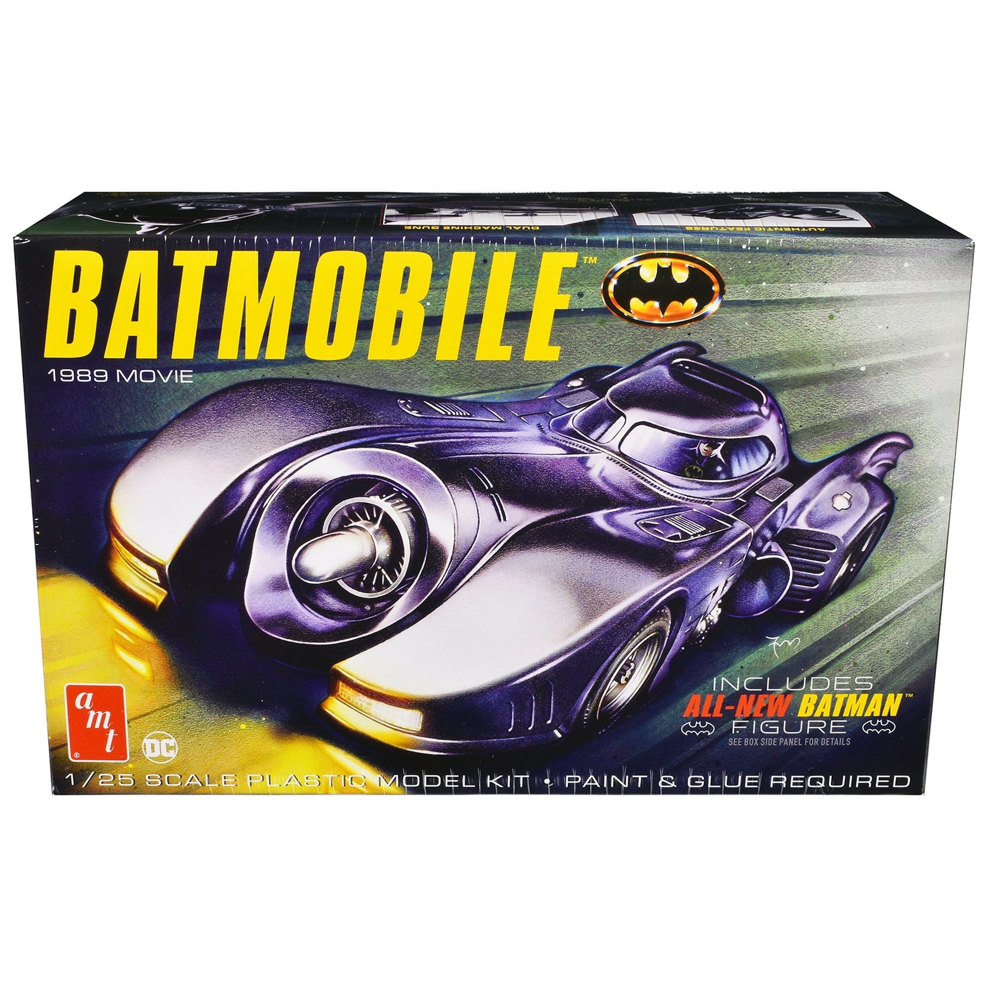AMT Batman 1989 Batmobile with Seated Batman Figure 1:25 Scale Model Kit