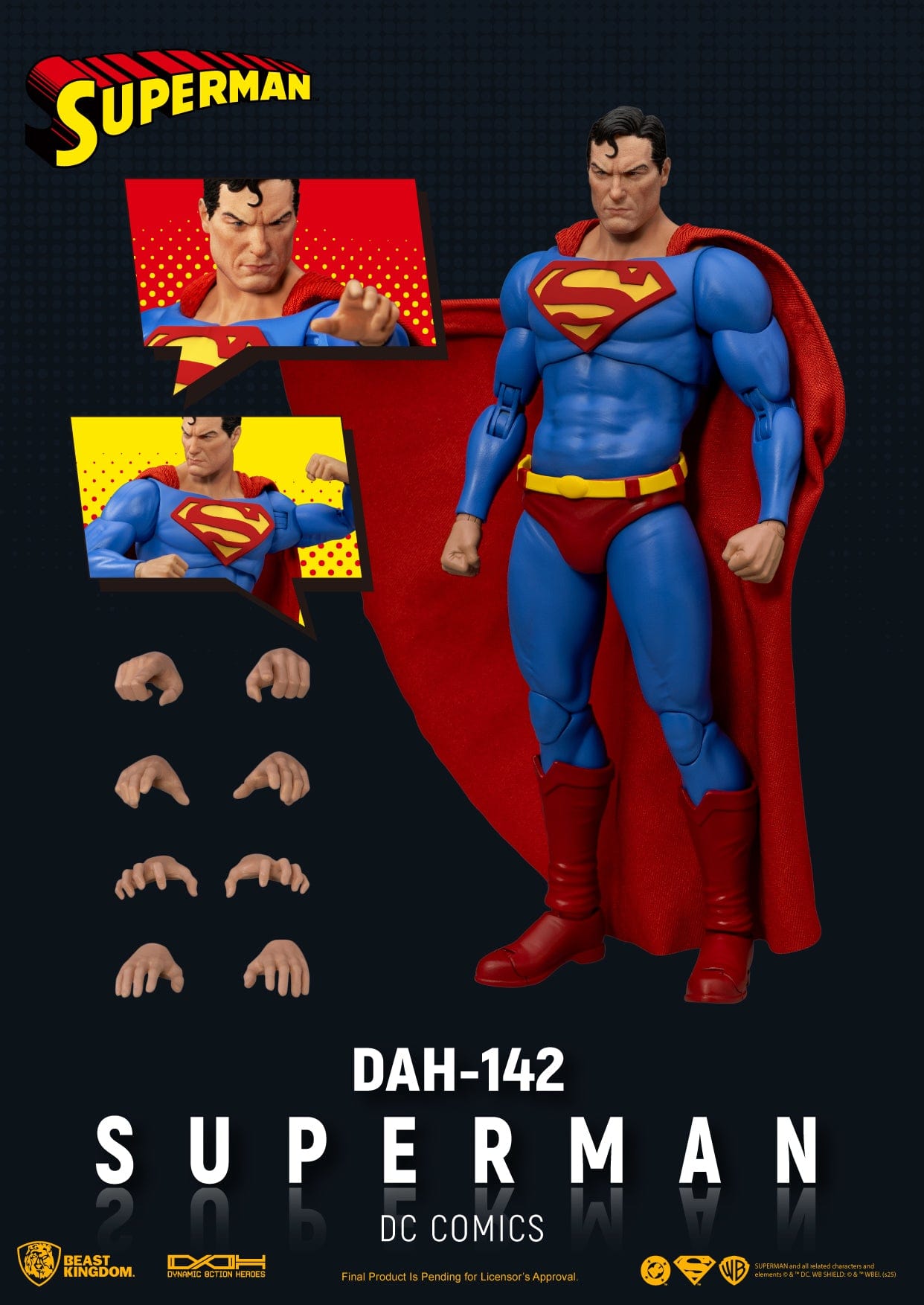 Beast Kingdom Dynamic 8ction DAH-142 DC Comic Superman Action Figure