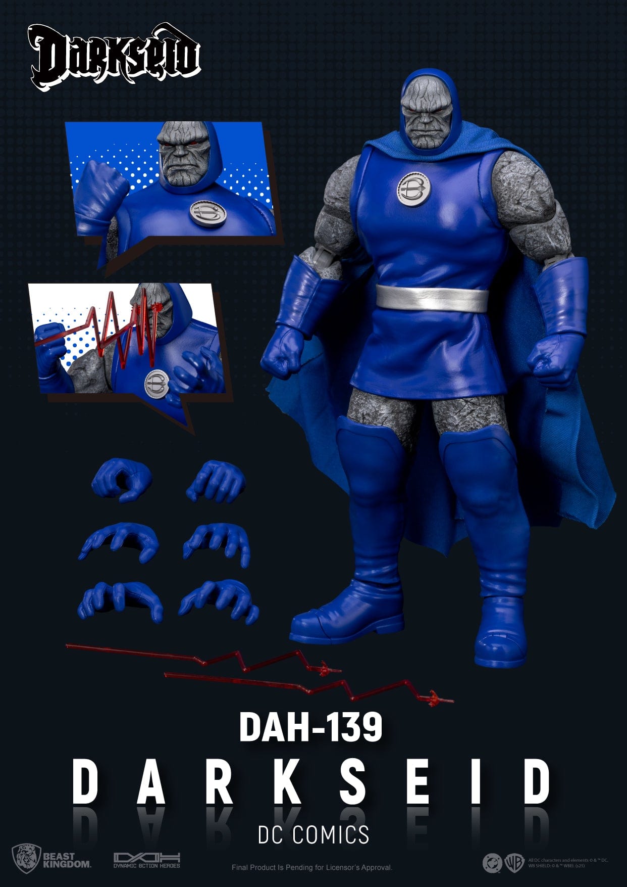 Beast Kingdom Dynamic 8ction Heroes DC Comics DAH-139 Darkseid Action Figure