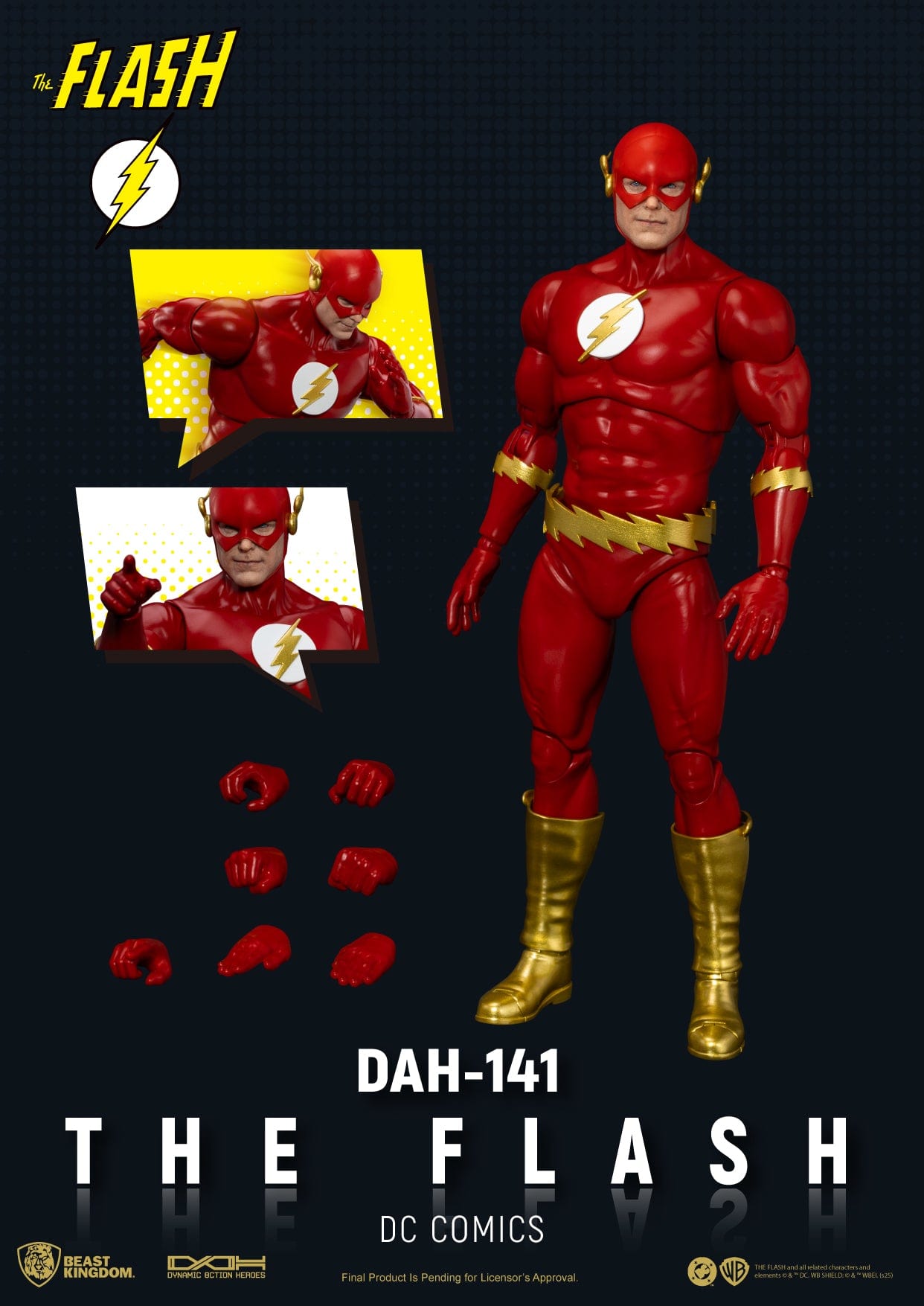Beast Kingdom Dynamic 8ction Heroes DC Comics DAH-141 Flash Action Figure