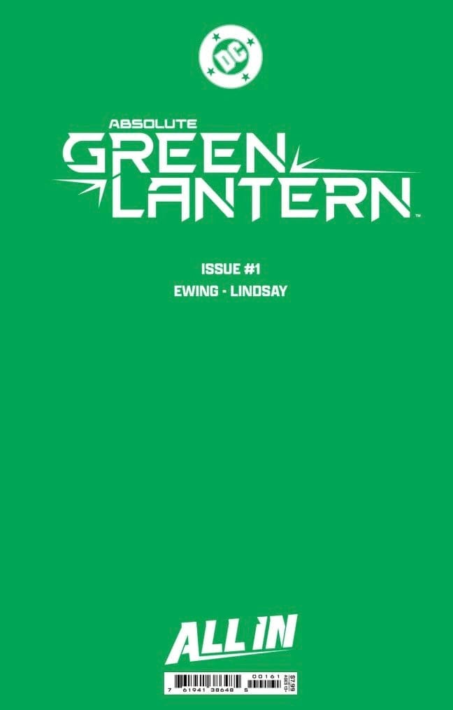 DC Comics, Inc. Absolute Green Lantern #1 Cover G Logo Design Foil Variant