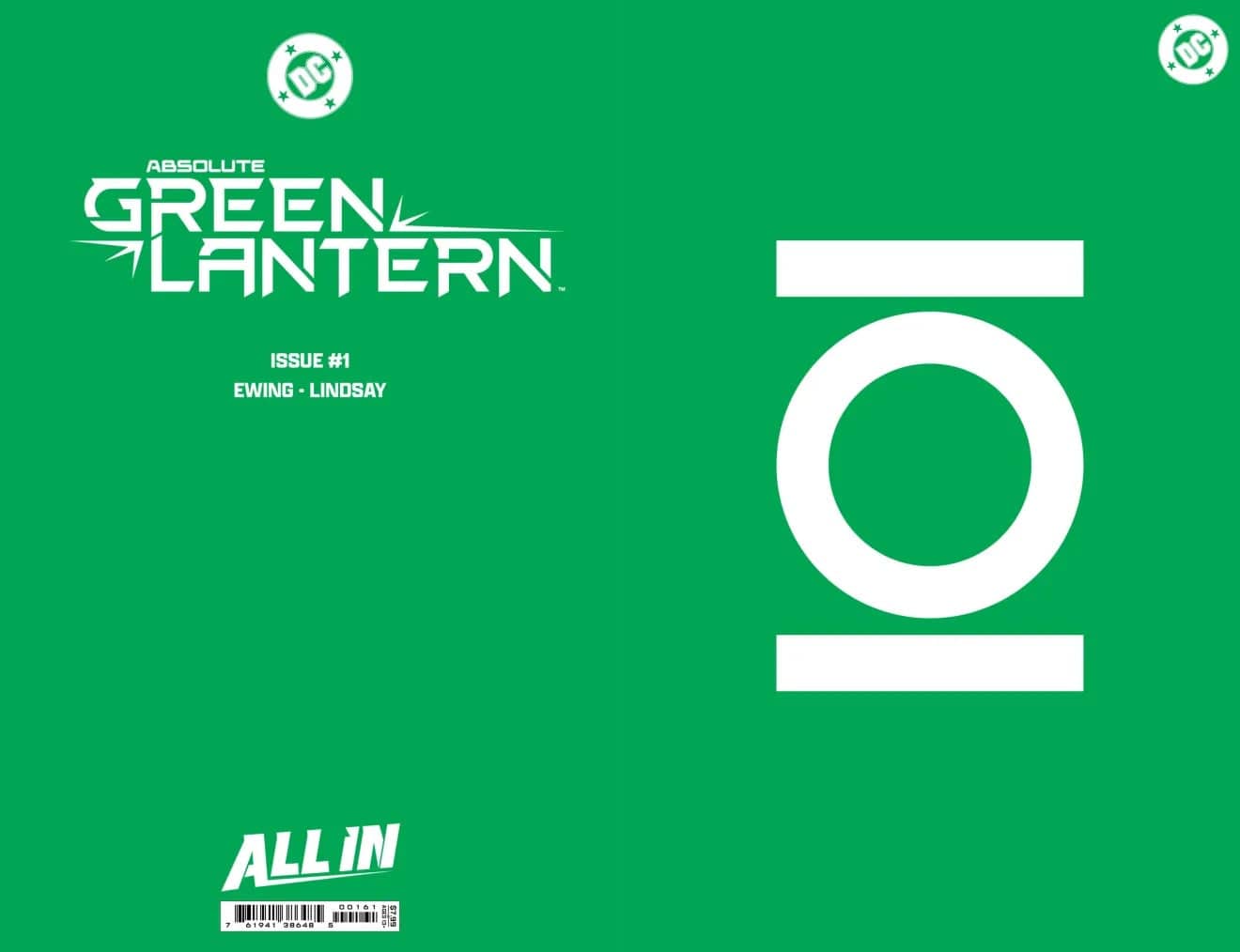 DC Comics, Inc. Absolute Green Lantern #1 Cover G Logo Design Foil Variant