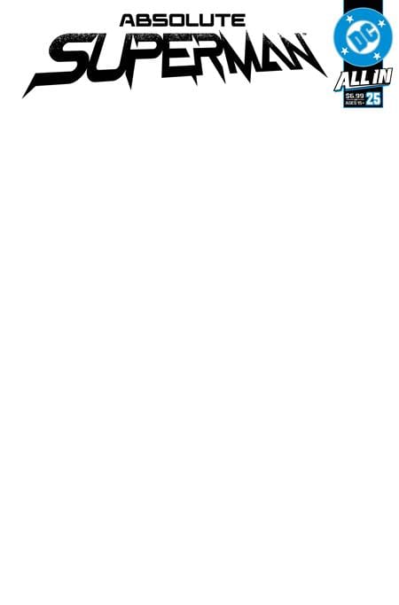 DC Comics, Inc. Absolute Superman #25 Cover E Blank Card Stock Variant