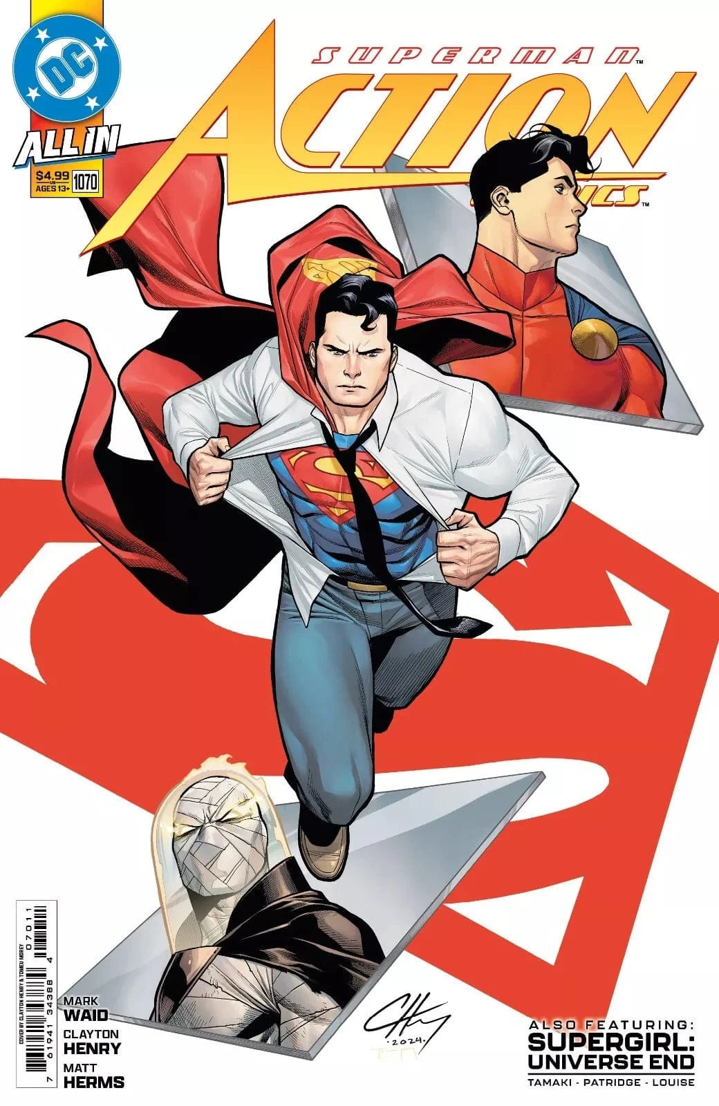 DC Comics, Inc. Action Comics #1070 1071 1072 1073 Cover A Clayton Henry Set (Phantoms)