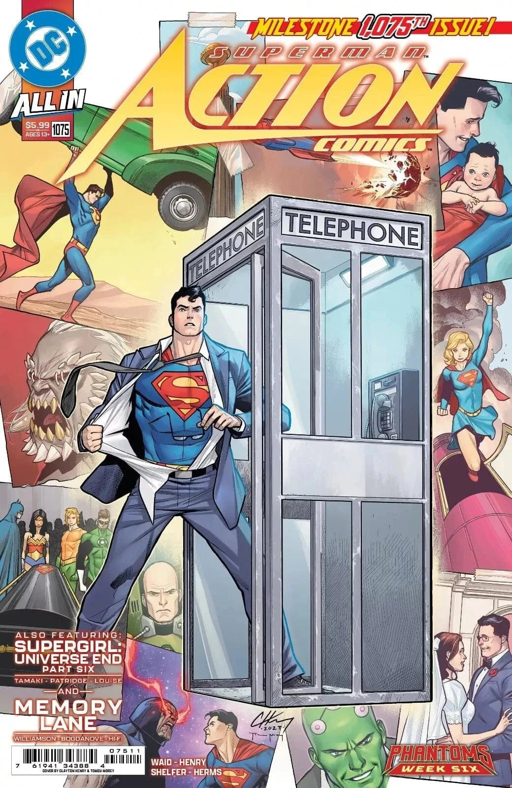 DC Comics, Inc. Action Comics #1070-1081 Cover A Clayton Henry Complete Set (Phantoms Week 1-12)