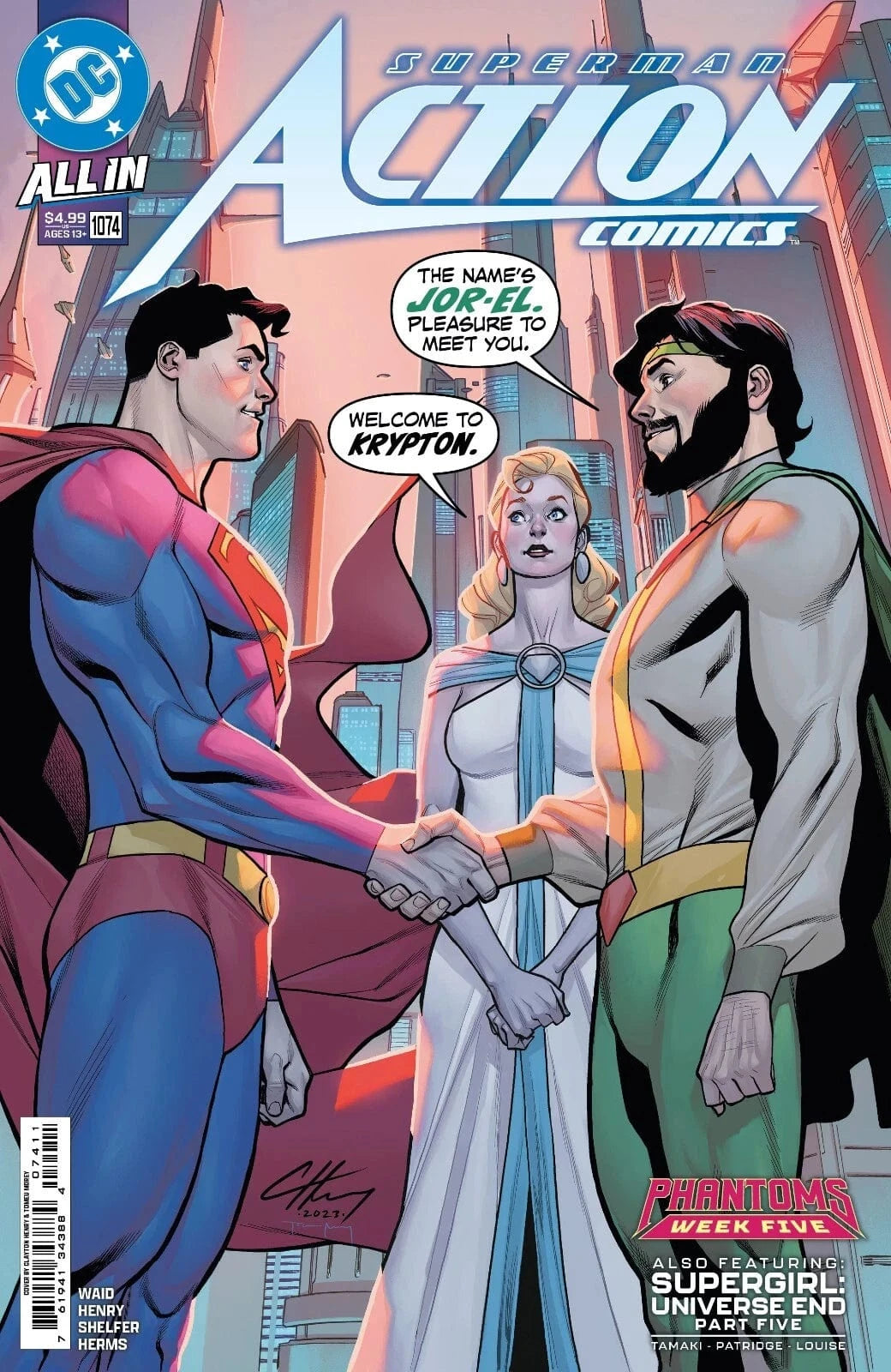 DC Comics, Inc. Action Comics #1074 1075 1076 1077 Cover A Clayton Henry Set (Phantoms)