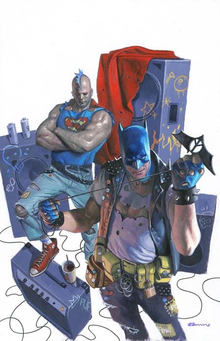 DC Comics, Inc. Batman Superman Worlds Finest #47 Cover E Fabrizio De Tommaso Punk Rock Card Stock Variant