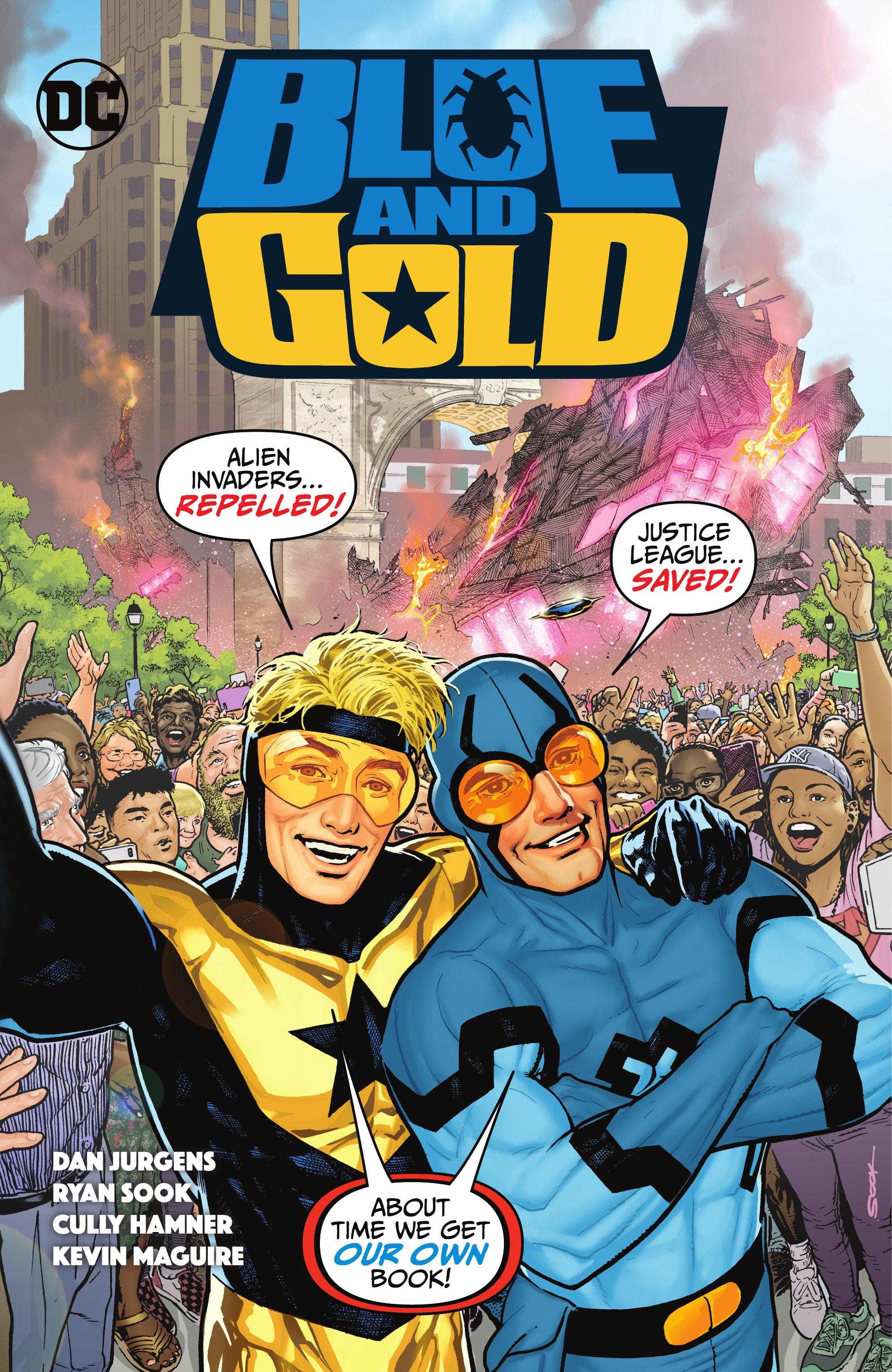 DC Comics, Inc. Blue & Gold