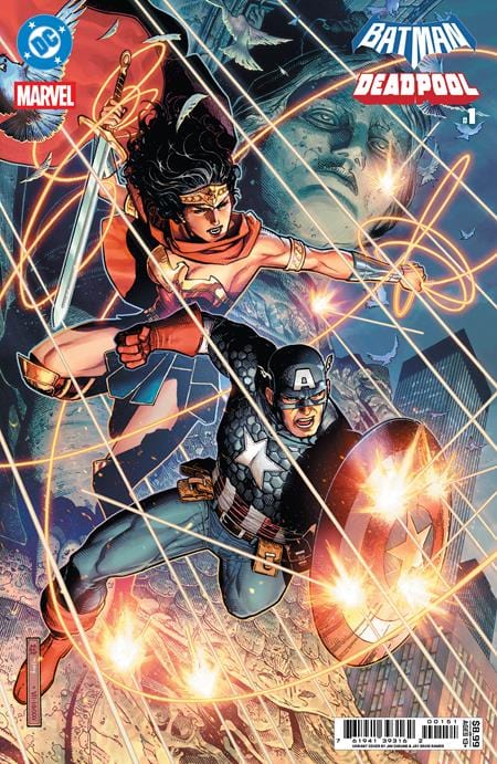 DC Comics, Inc. DC Marvel Batman Deadpool #1 Cover E Jim Cheung Wonder Woman Captain America Variant