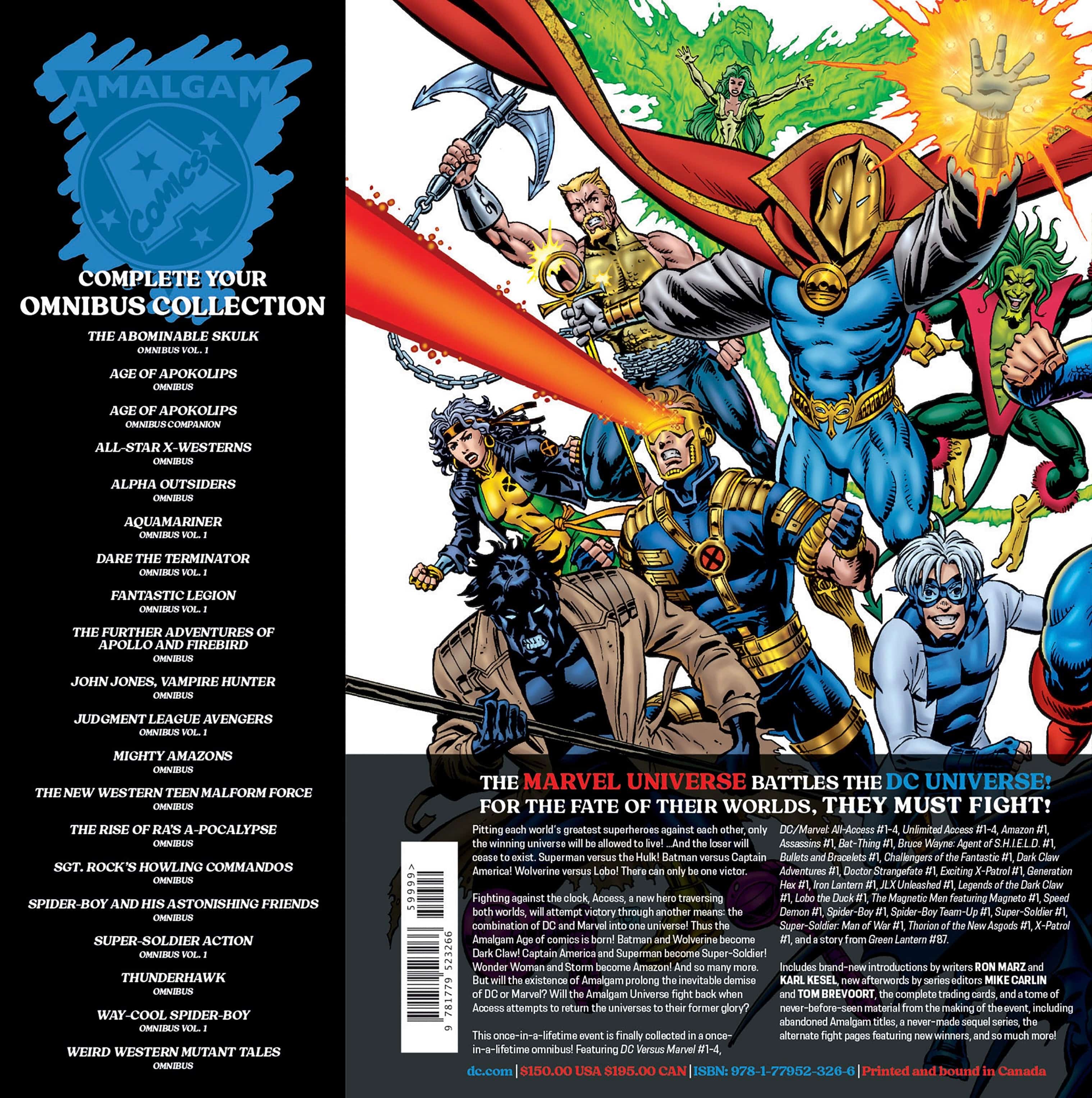 DC Comics, Inc. DC Versus Marvel: The Amalgam Age Omnibus Hardcover Dave Gibbons Cover