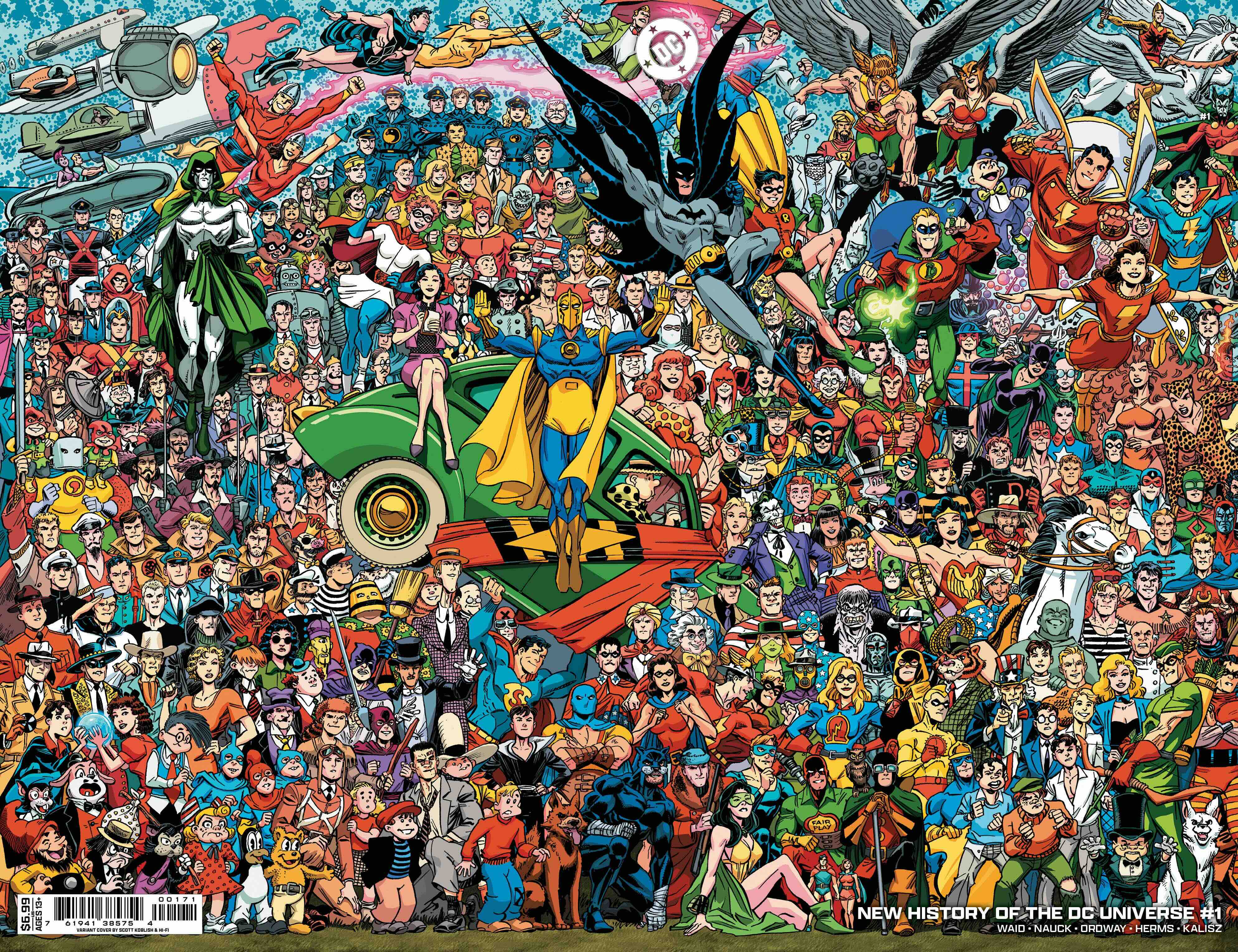 DC Comics, Inc. New History Of The DC Universe #1 2 3 4 Cover D Scott Koblish Legacy Wraparound Card Stock Variant Set