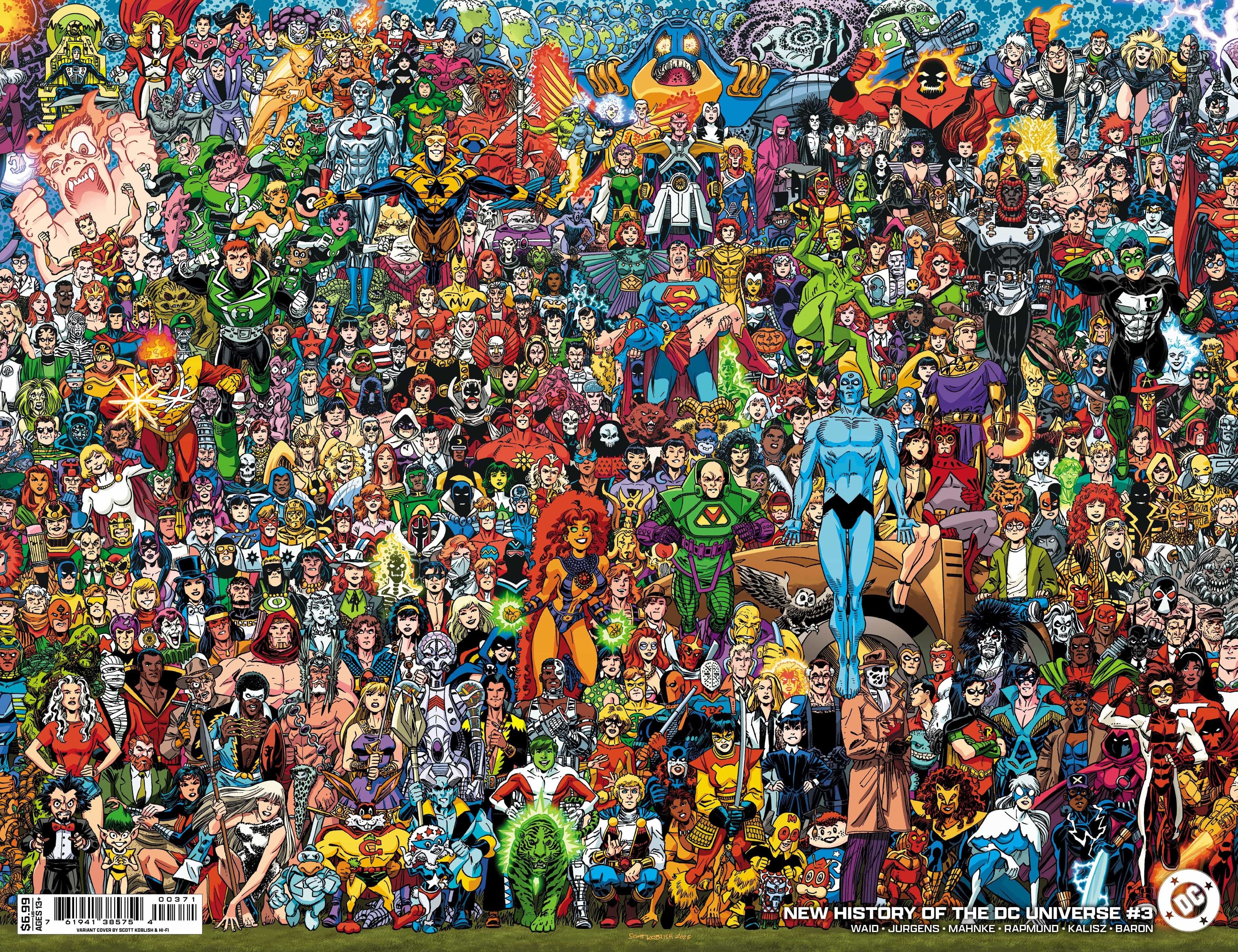DC Comics, Inc. New History Of The DC Universe #1 2 3 4 Cover D Scott Koblish Legacy Wraparound Card Stock Variant Set