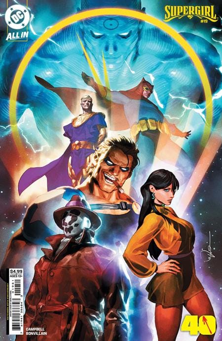 DC Comics, Inc. Supergirl #19 Cover E Gerald Parel Watchmen 40th Anniversary Card Stock Variant