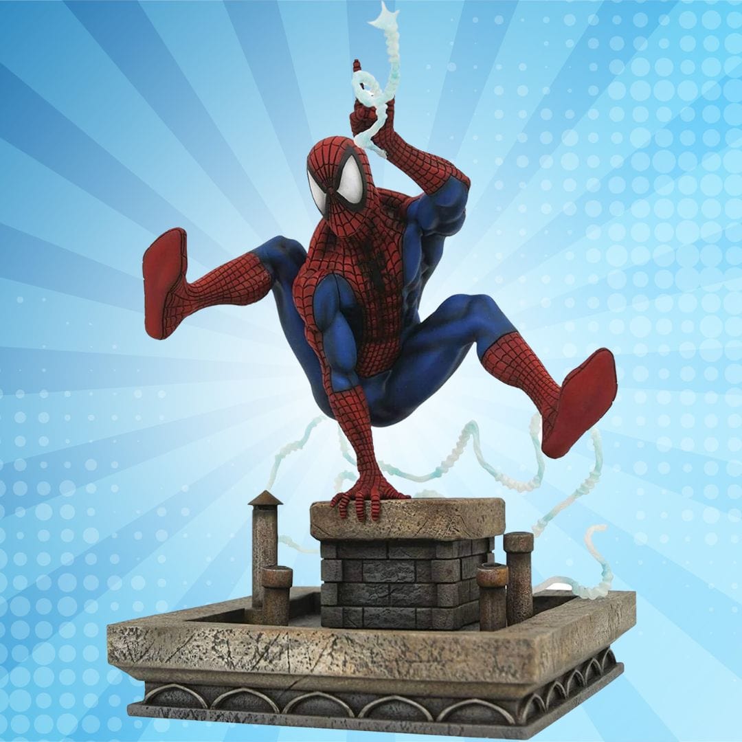 Diamond Select Toys Marvel Gallery Spider-Man ('90s Version) Statue Diorama