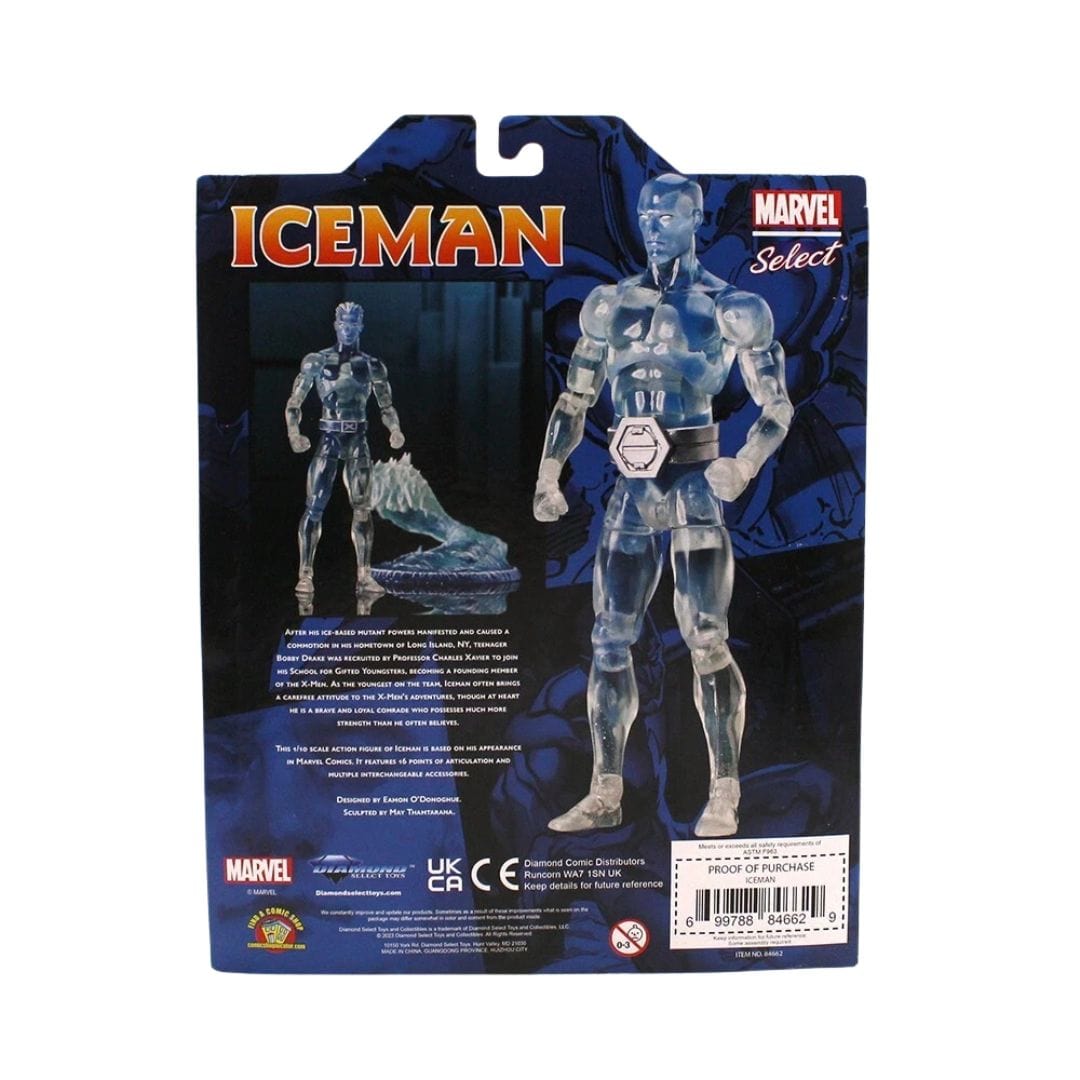 Diamond Select Toys Marvel Select Iceman Action Figure
