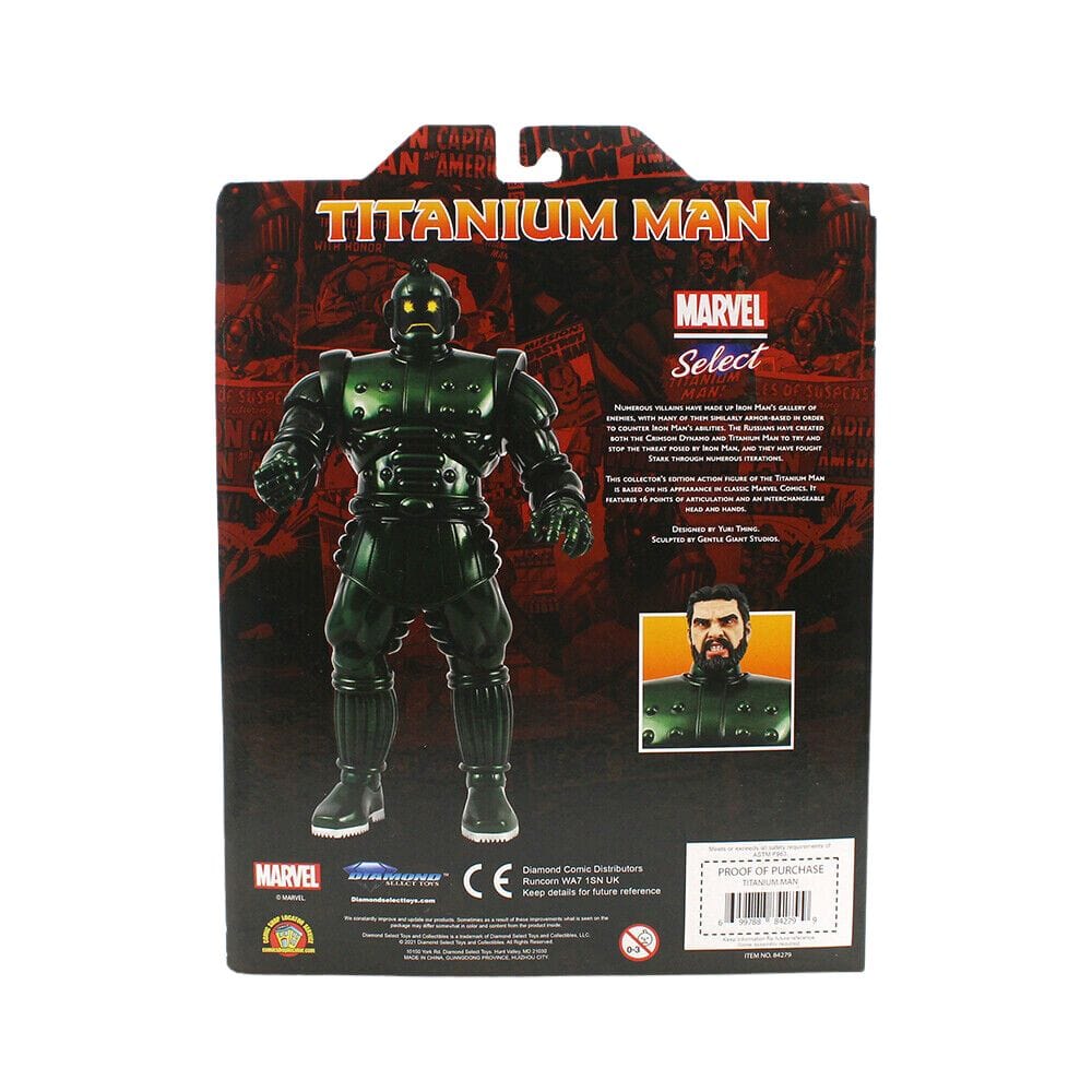 Diamond Select Toys Marvel Select Titanium Man Action Figure