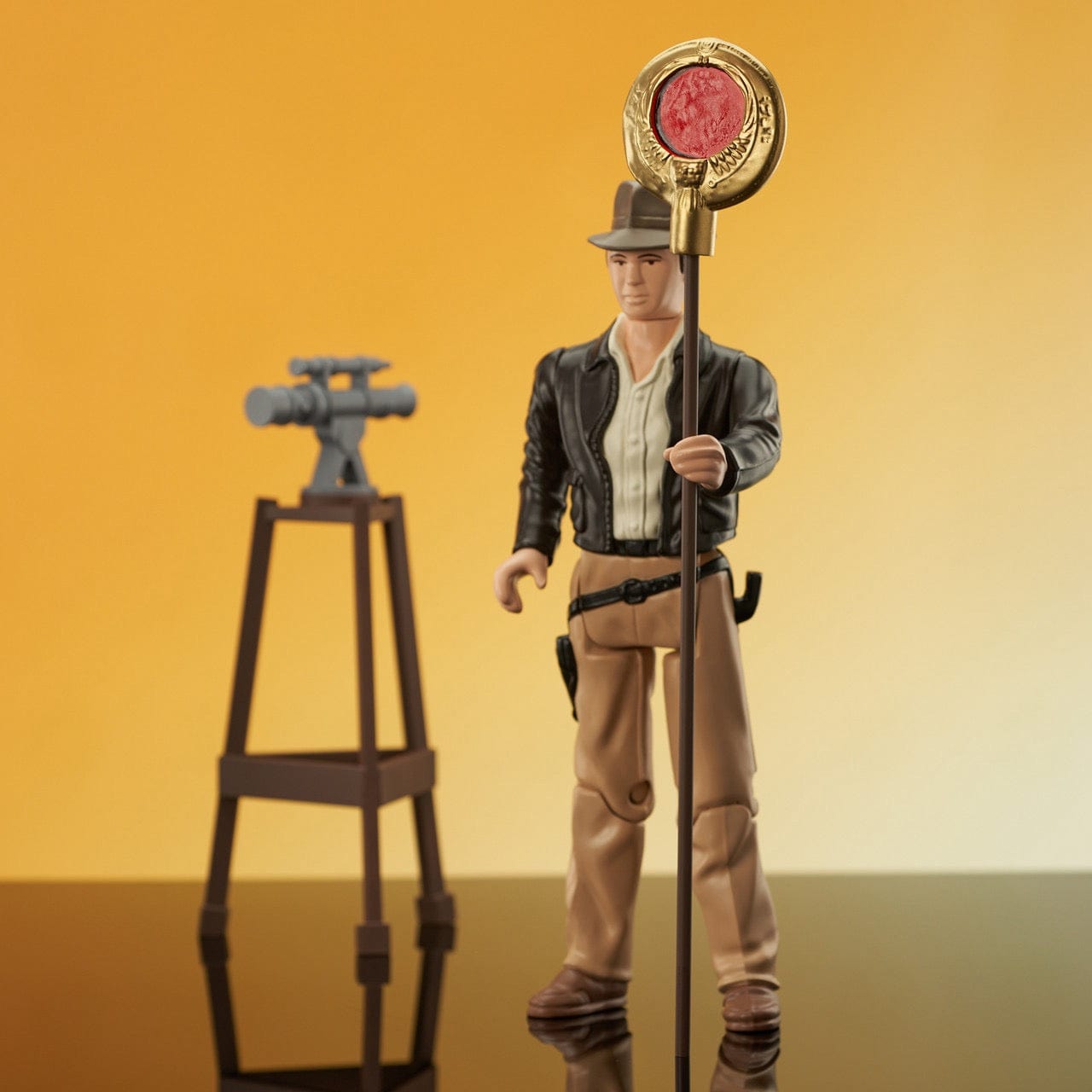 Diamond Select Toys Raiders of the Lost Ark Indiana Jones Jumbo Figure and Map Room Playset SDCC 2023 Exclusive
