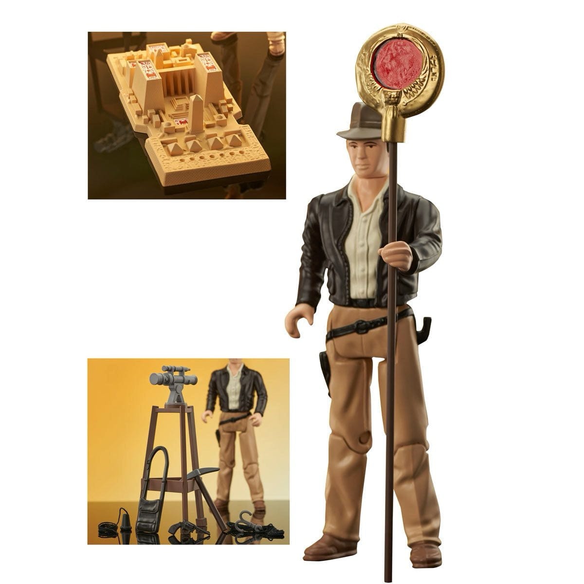 Diamond Select Toys Raiders of the Lost Ark Indiana Jones Jumbo Figure and Map Room Playset SDCC 2023 Exclusive