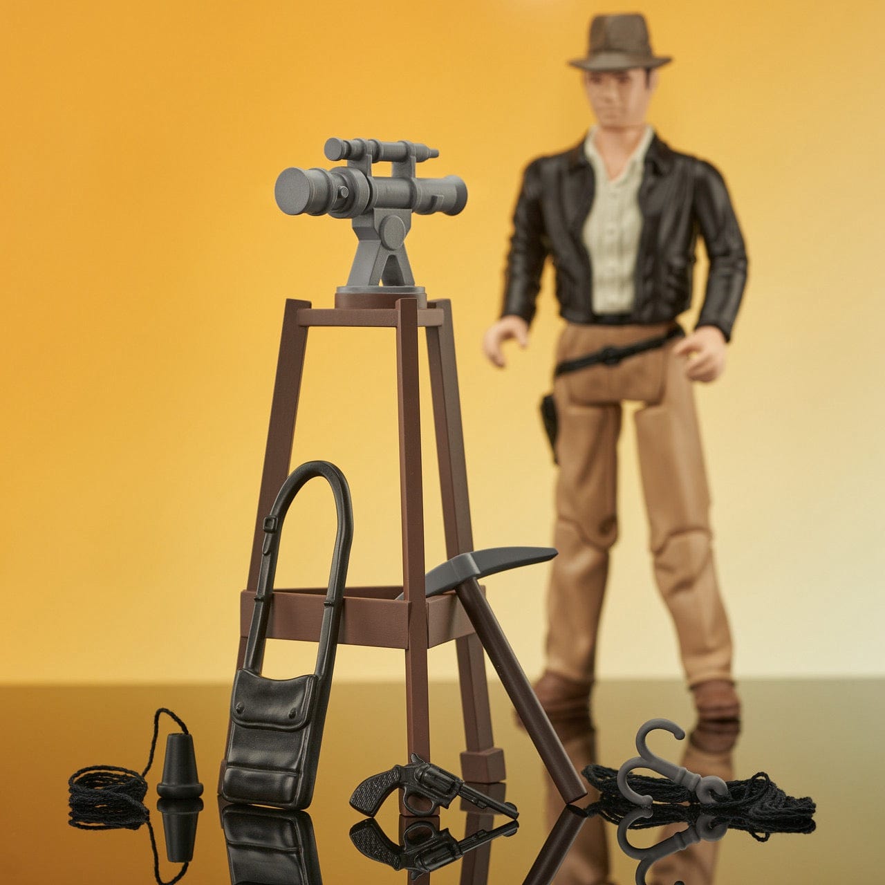 Diamond Select Toys Raiders of the Lost Ark Indiana Jones Jumbo Figure and Map Room Playset SDCC 2023 Exclusive