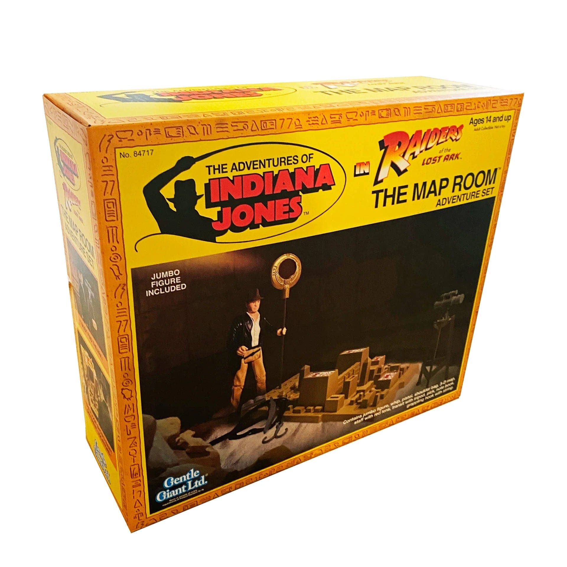Diamond Select Toys Raiders of the Lost Ark Indiana Jones Jumbo Figure and Map Room Playset SDCC 2023 Exclusive