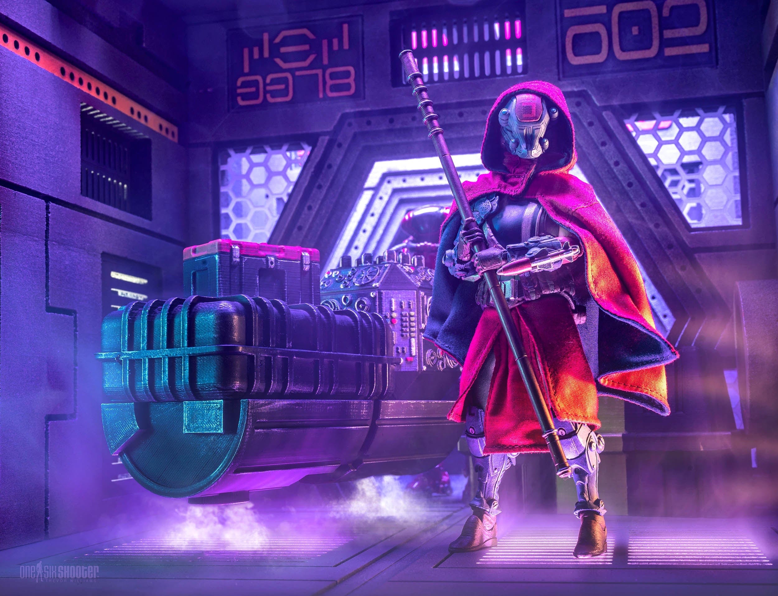 Four Horsemen Studios Cosmic Legions Outpost: Zaxxius Kalian Shunn Action Figure