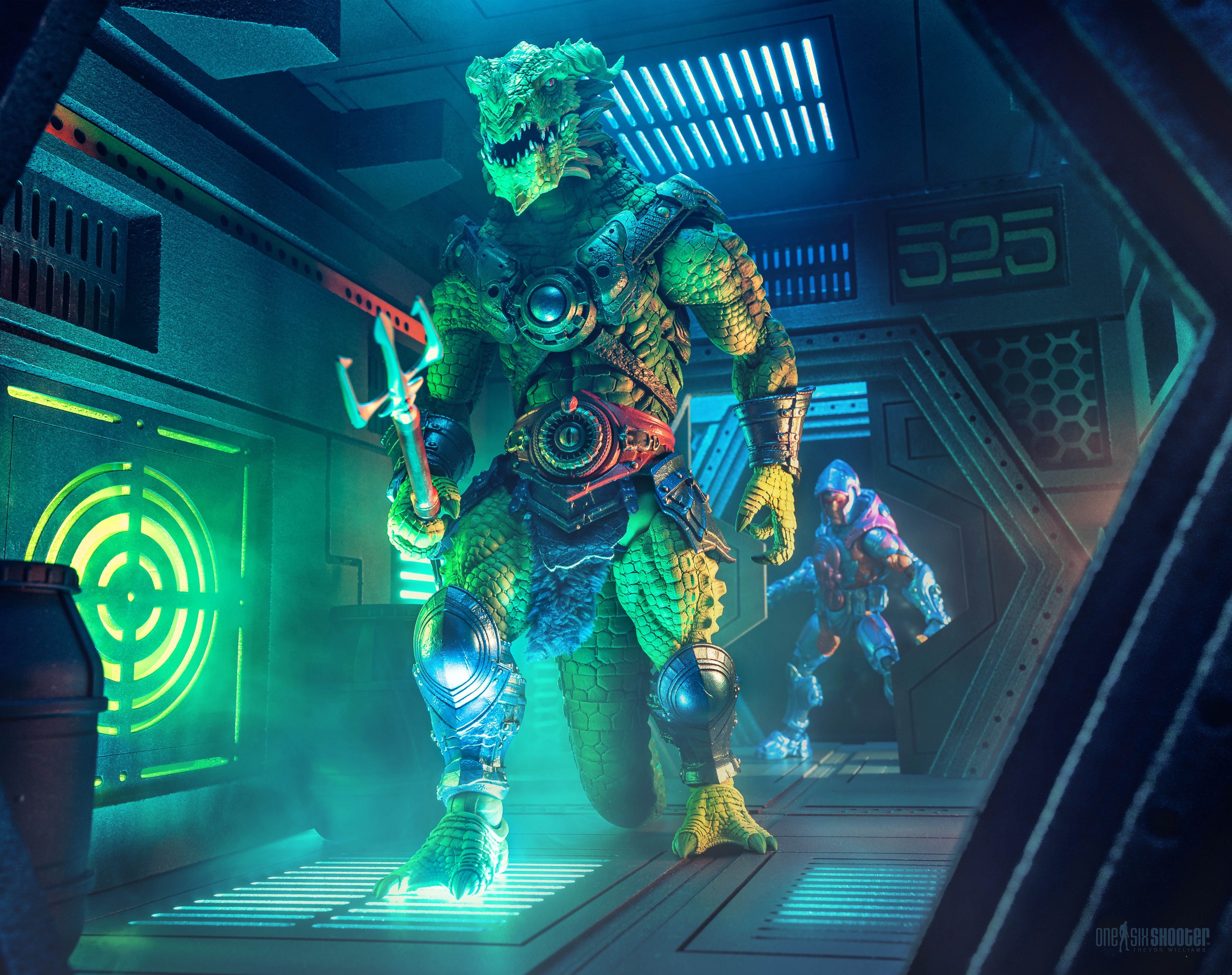 Four Horsemen Studios Cosmic Legions Outpost: Zaxxius Sskur'ge Action Figure