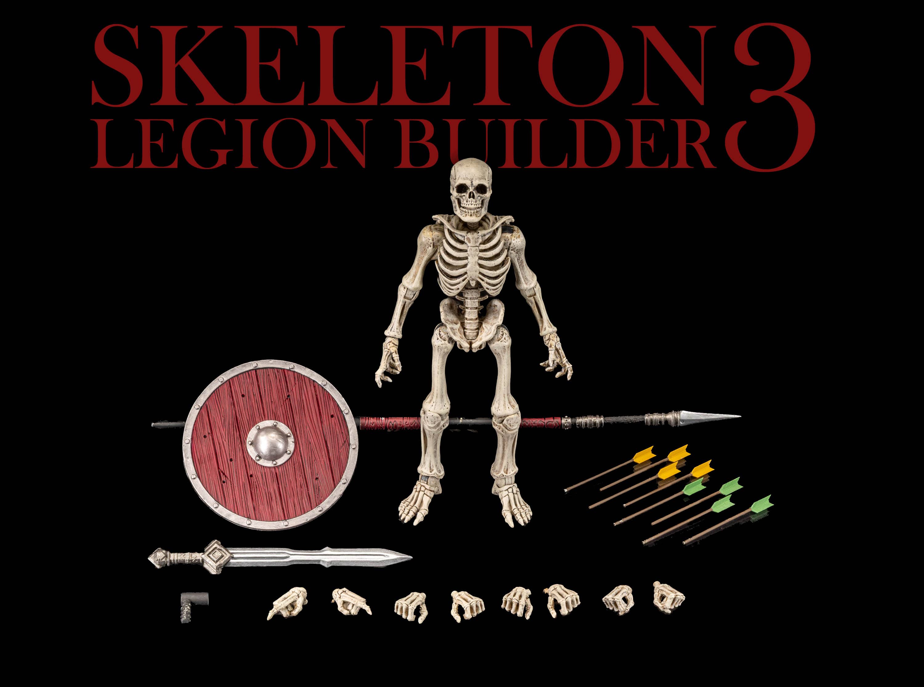 Four Horsemen Studios Mythic Legions Reinforcements 3 Skeleton Legion Builder 3 Action Figure