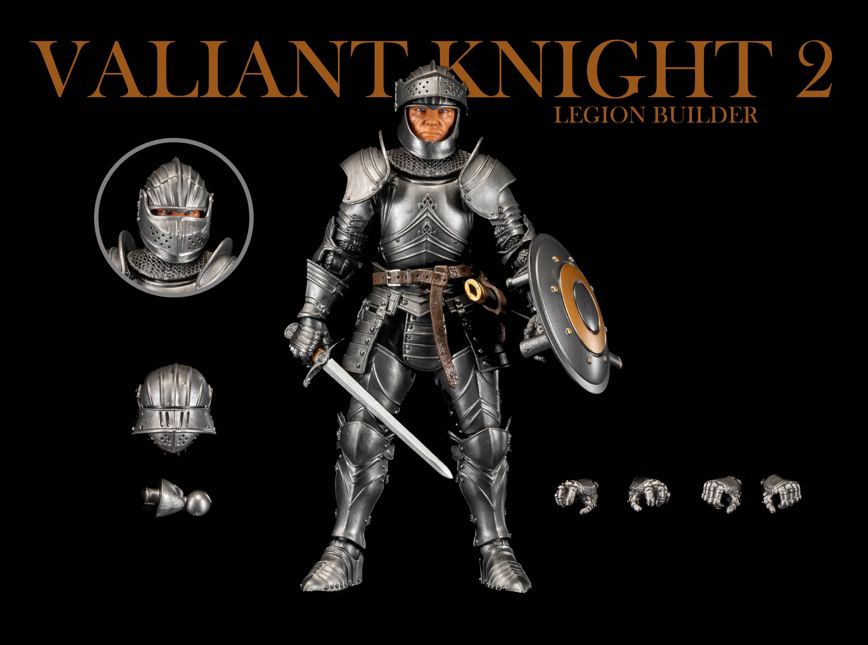 Four Horsemen Studios Mythic Legions Reinforcements 3 Valiant Knight 2 Legion Builder Action Figure