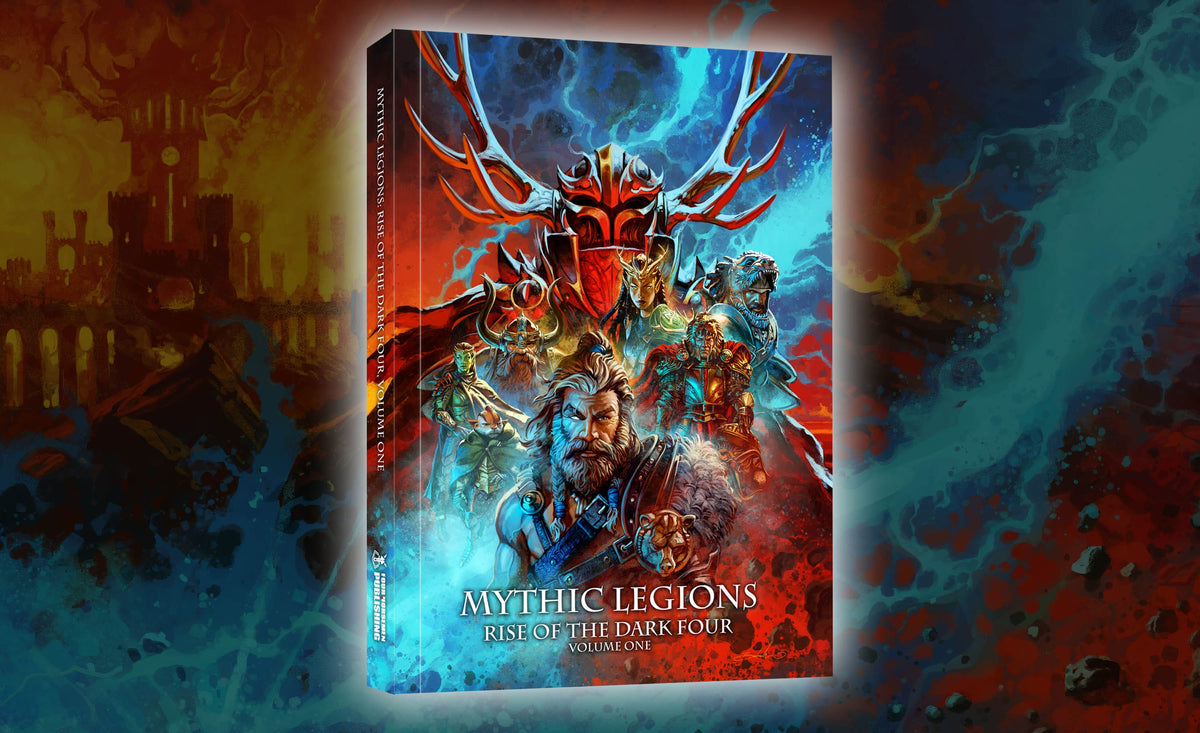 Four Horsemen Studios Mythic Legions: Rise of the Dark Four, Volume One Hardcover Book