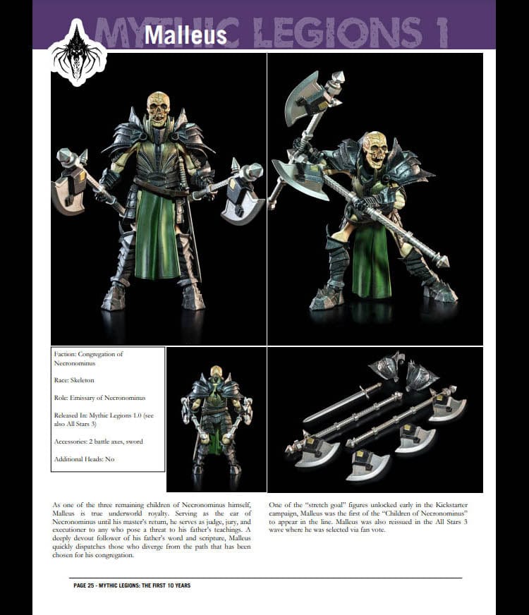 Four Horsemen Studios Mythic Legions: The First 10 Years Hardcover Book
