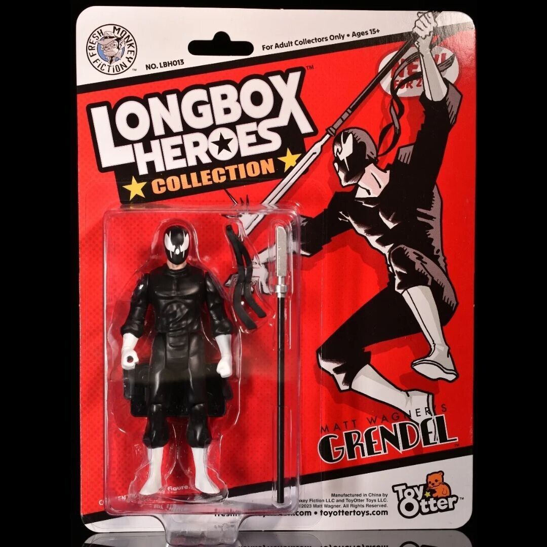 Fresh Monkey Fiction Longbox Heroes Grendel 5-inch Action Figure