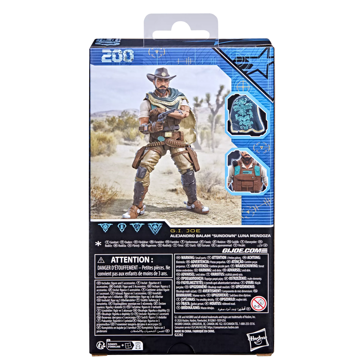 Hasbro G.I. Joe Classified Series #200 Alejandro Balam "Sundown" Luna Mendoza Action Figure
