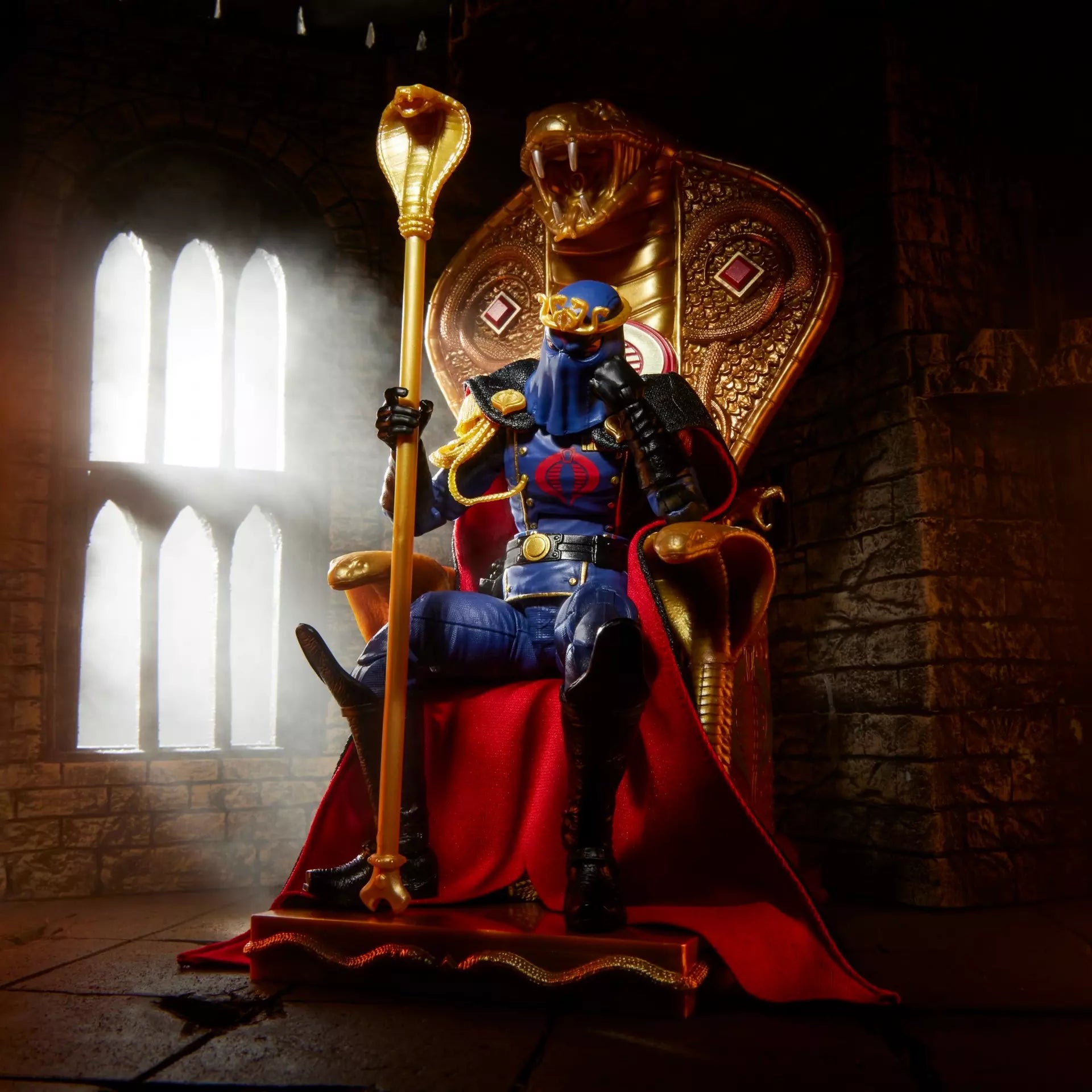Hasbro G.I. Joe Classified Series #221 Cobra Commander (Dress Uniform and Throne) Action Figure Set