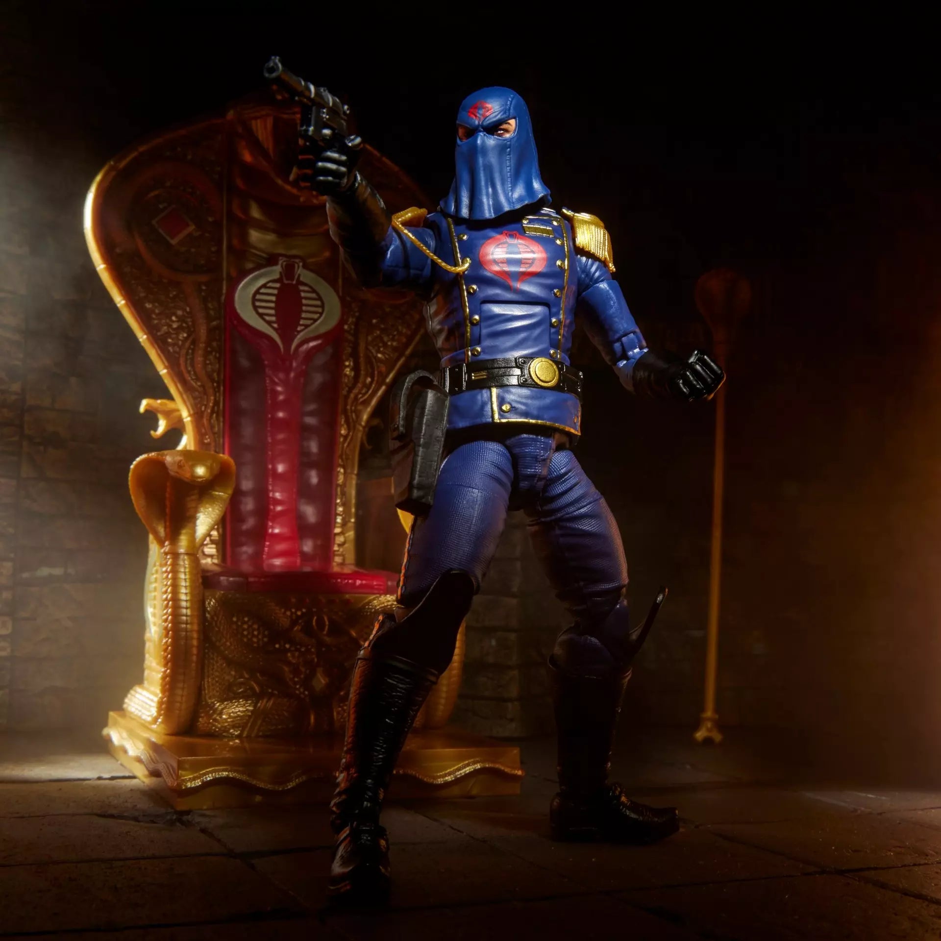 Hasbro G.I. Joe Classified Series #221 Cobra Commander (Dress Uniform and Throne) Action Figure Set