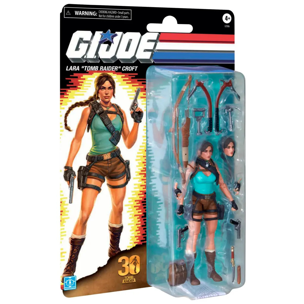 Hasbro G.I. Joe Classified Series Retro Cardback Lara Croft Tomb Raider Action Figure