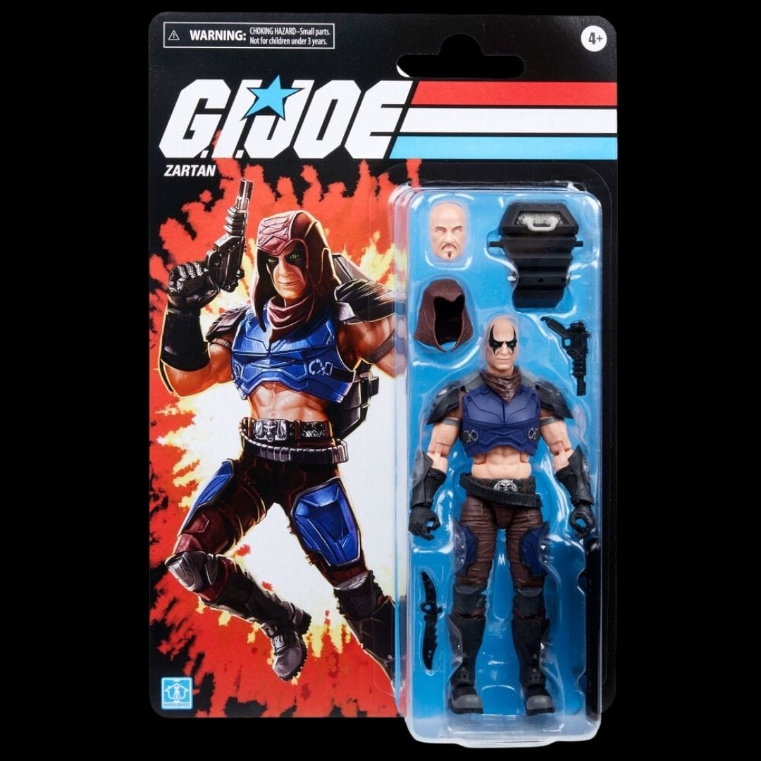 G.I. Joe Classified Series Zartan Action Figure with Multiple Accessories,  Classic Package Art 