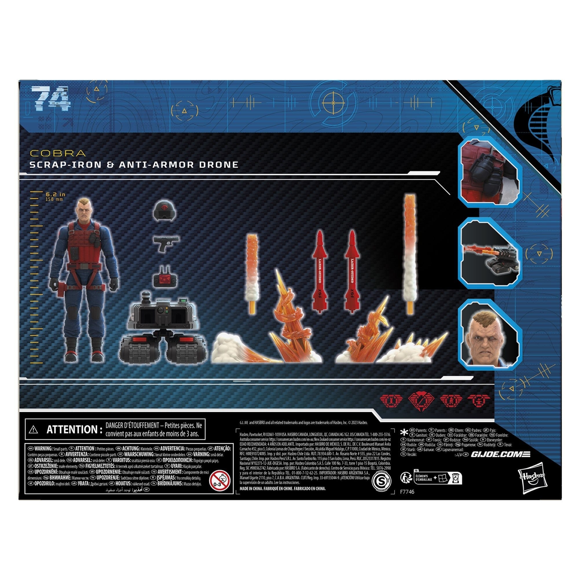 Hasbro G.I. Joe Classified Series Scrap-Iron & Anti-Armor Drone Action Figure Set
