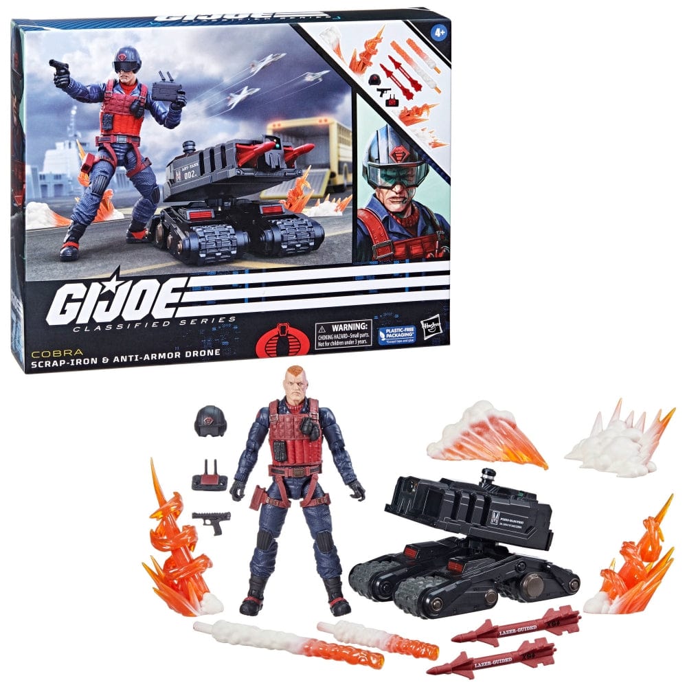 Hasbro G.I. Joe Classified Series Scrap-Iron & Anti-Armor Drone Action Figure Set
